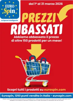 Anteprima Eurospin volantino Ribassati valida dal 01/03/2026