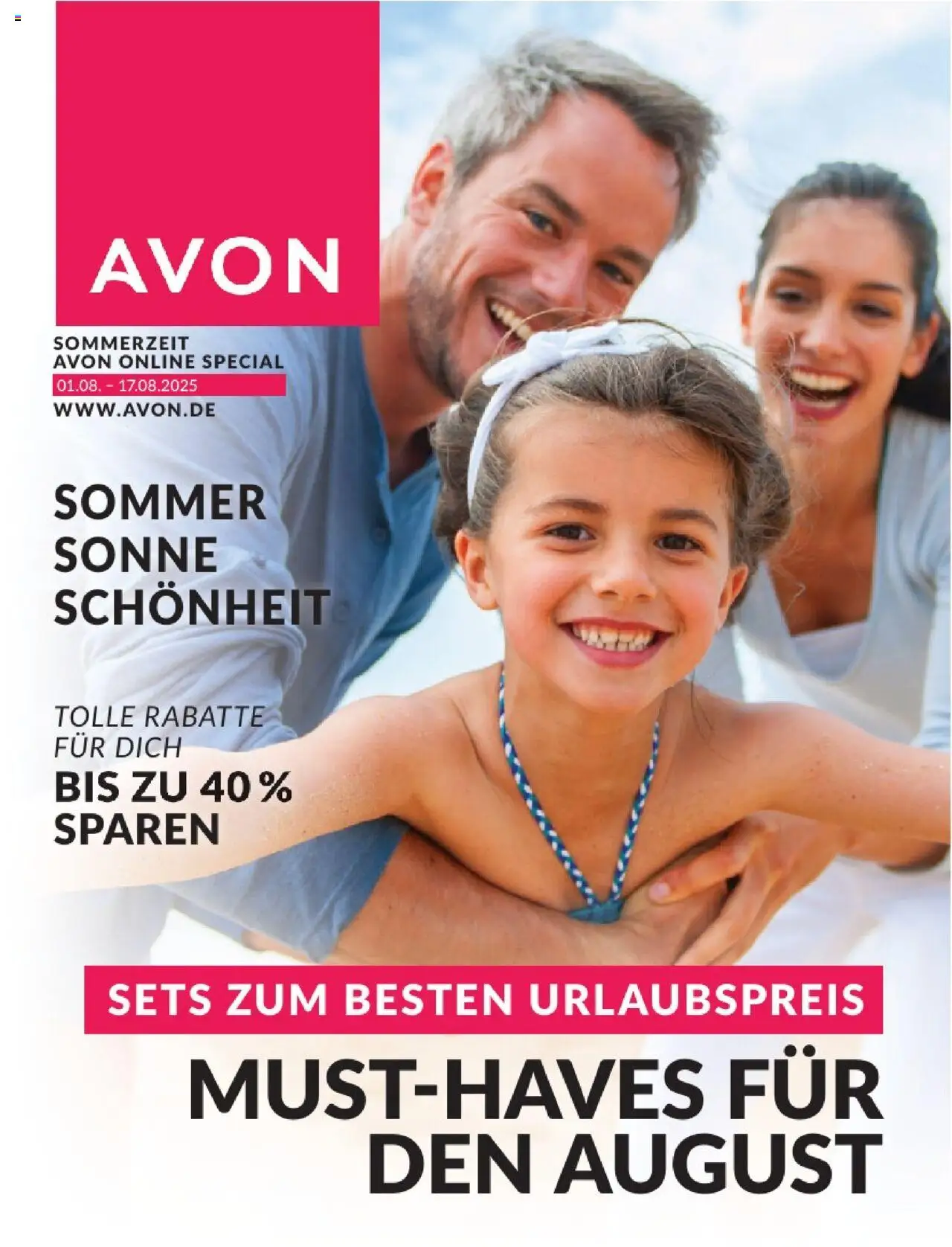 AVON Broschüre Sommer-Sets - Seite 1 - gültig ab 01.08.2025