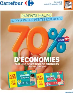Aperçu Carrefour Catalogue: Parents malins il n'y a pas de petites éconimies valable à partir du 16/09/2025