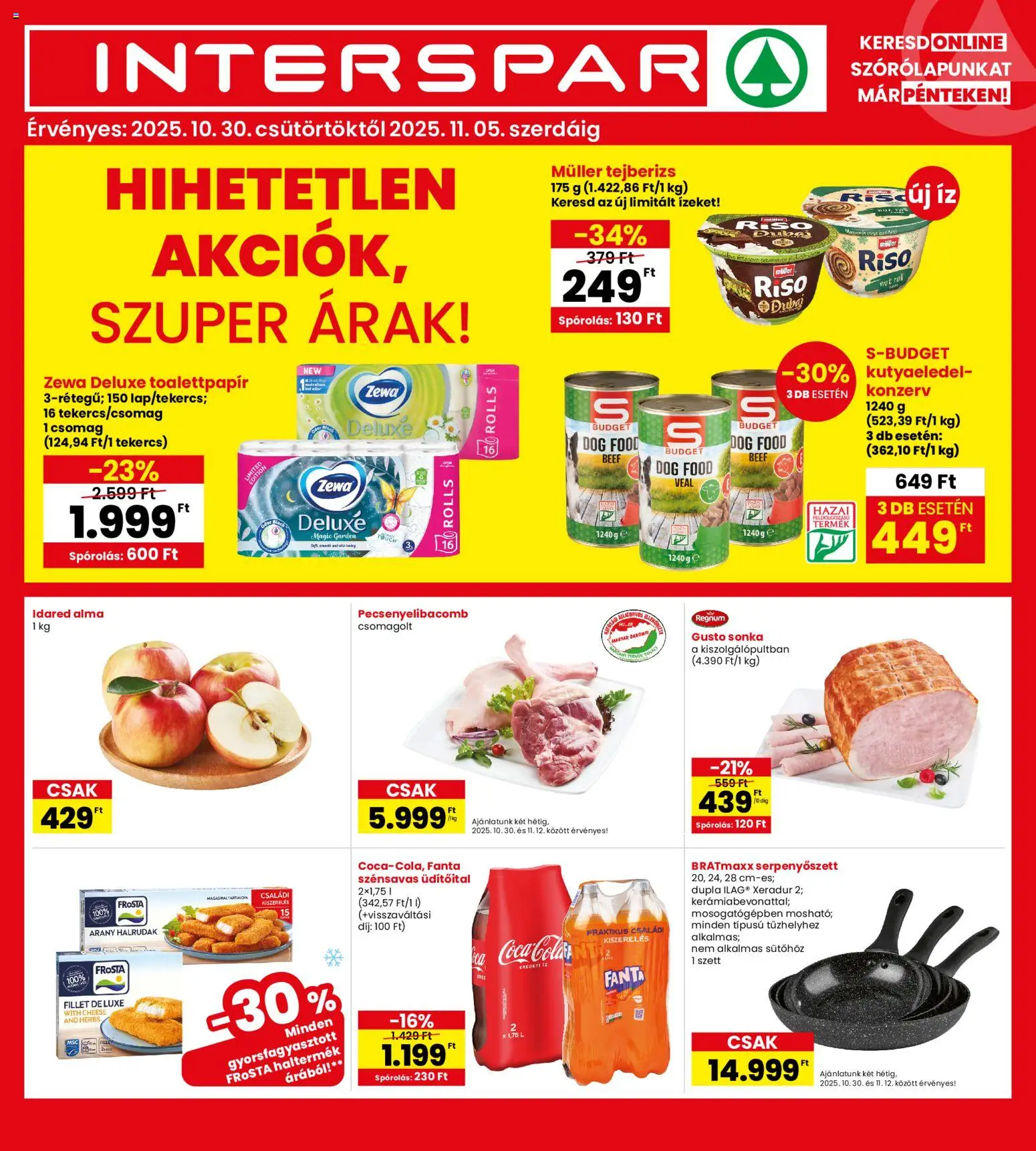 Interspar Akciós újság - 1oldal - érvényes 2025.10.30.-tól
