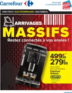 Aperçu Carrefour Arrivages massifs, restez connectés à vos envies valable à partir du 07/01/2026