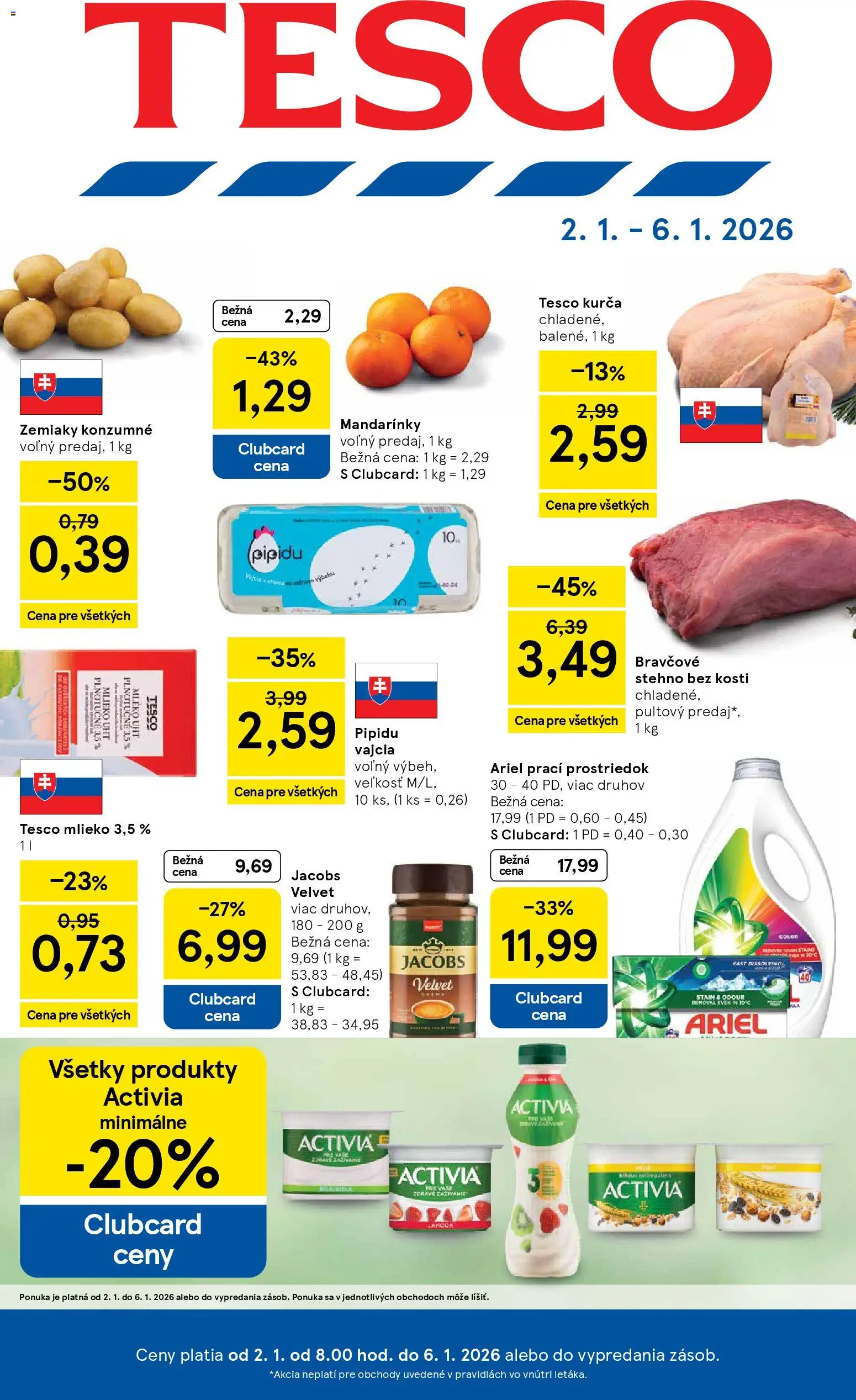 Tesco Hypermarket - leták - strana 1- platný od 02.01.2026