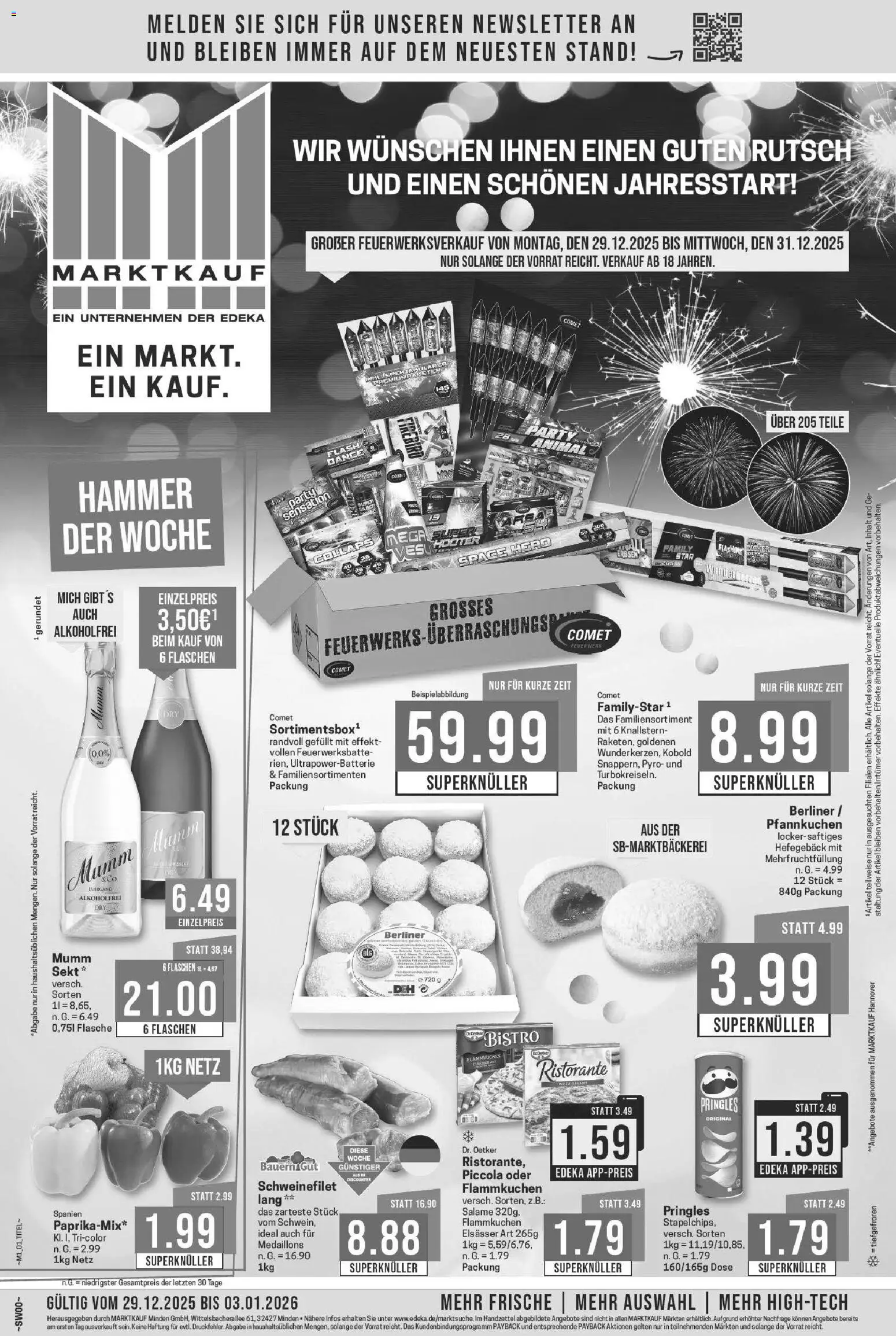 Marktkauf Prospekt 	 - Seite 1 - gültig ab 29.12.2025