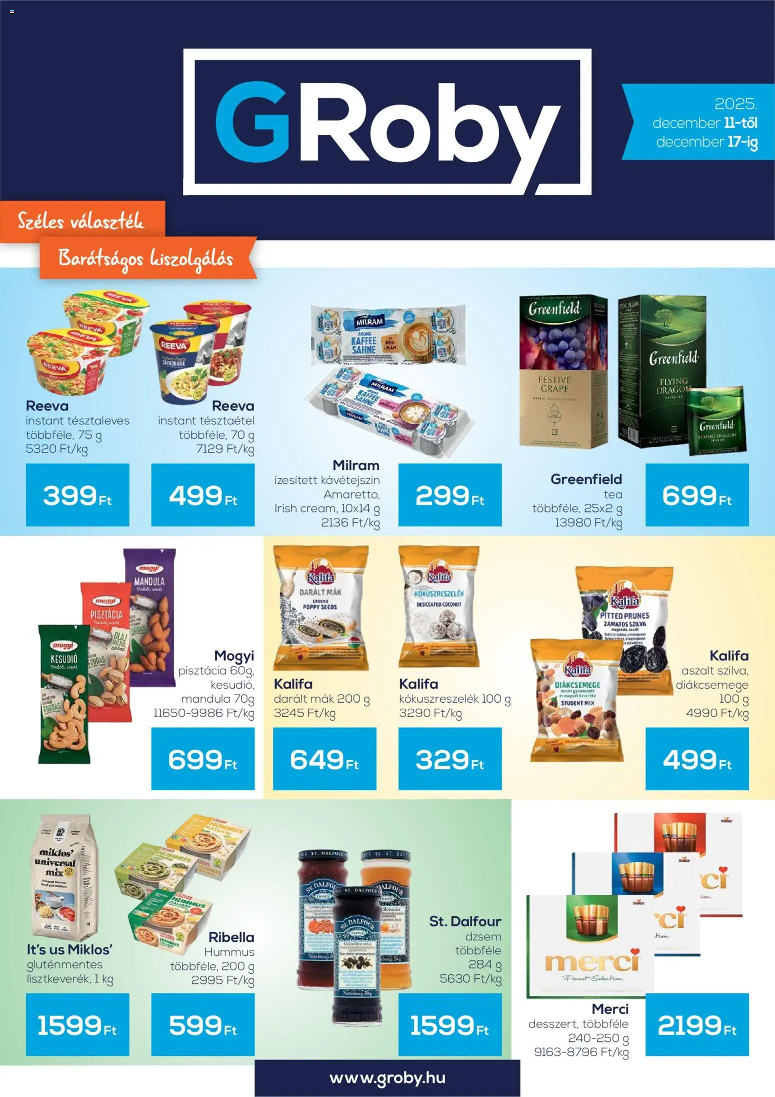 G'Roby Akciós újság - 1oldal - érvényes 2025.12.11.-tól