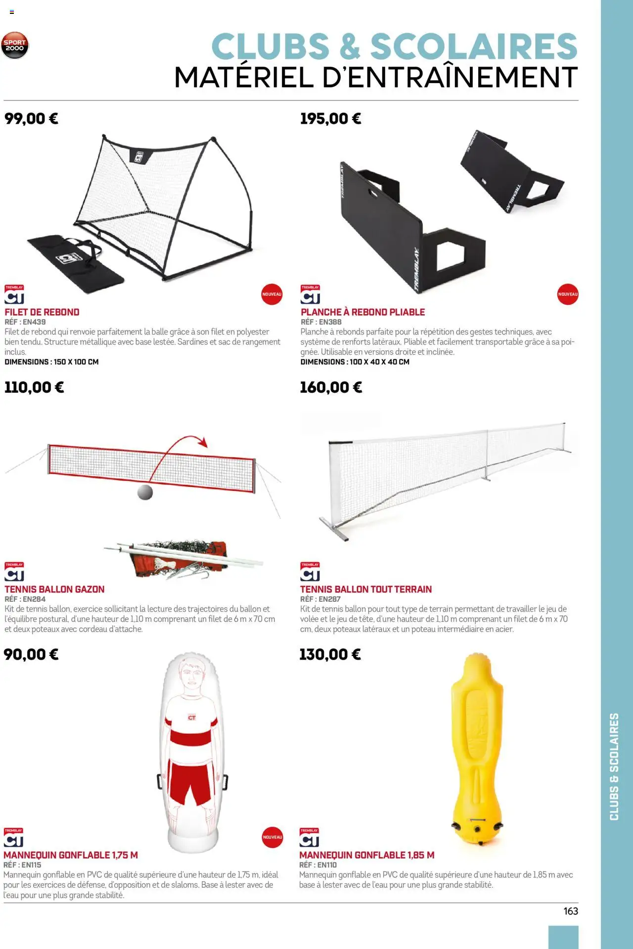 Sport 2000 brochure - page 163 - valable à partir du 01/06/2025
