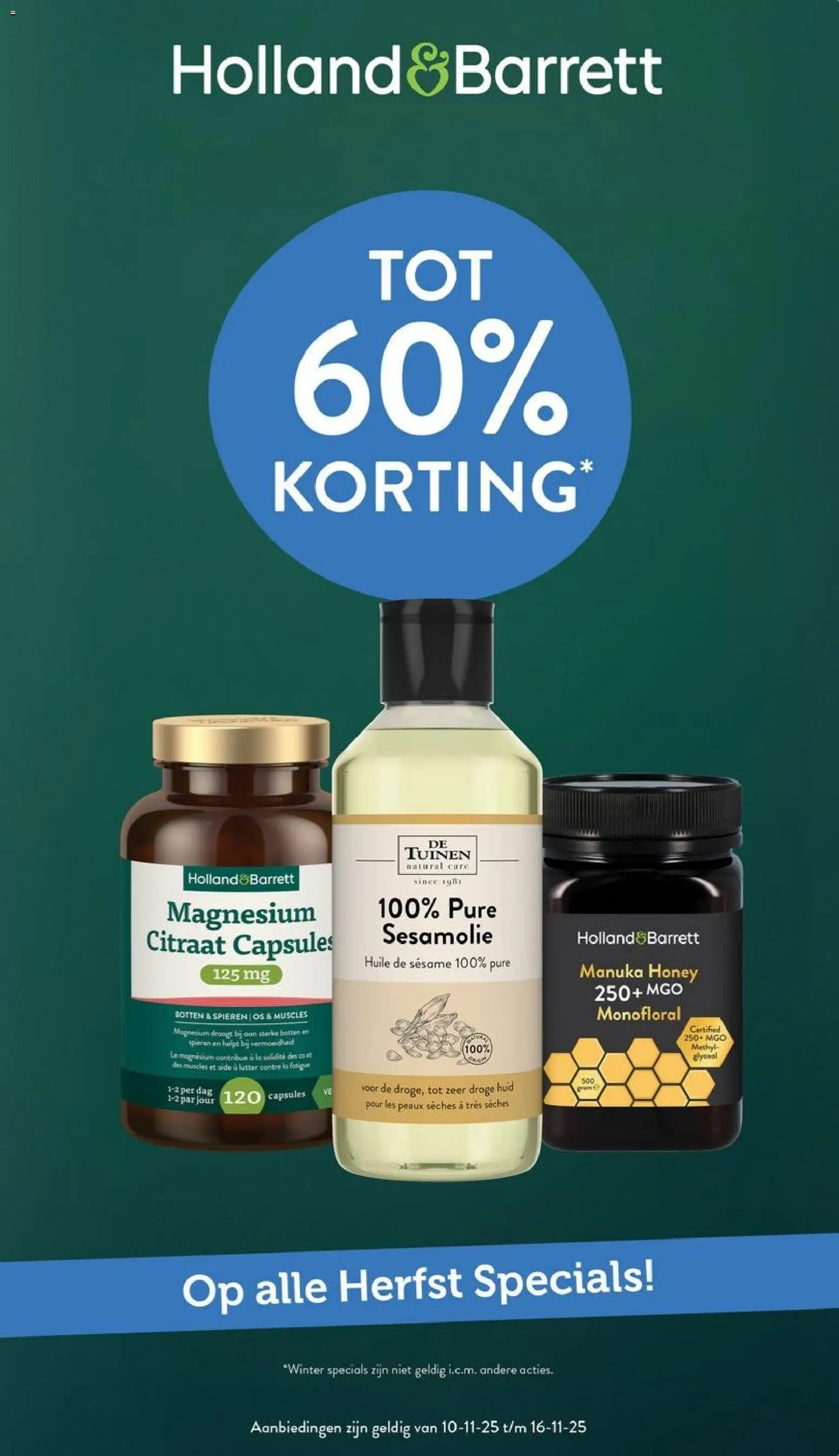 Holland & Barrett - Folder - pagina 1- geldig vanaf 10-11-2025