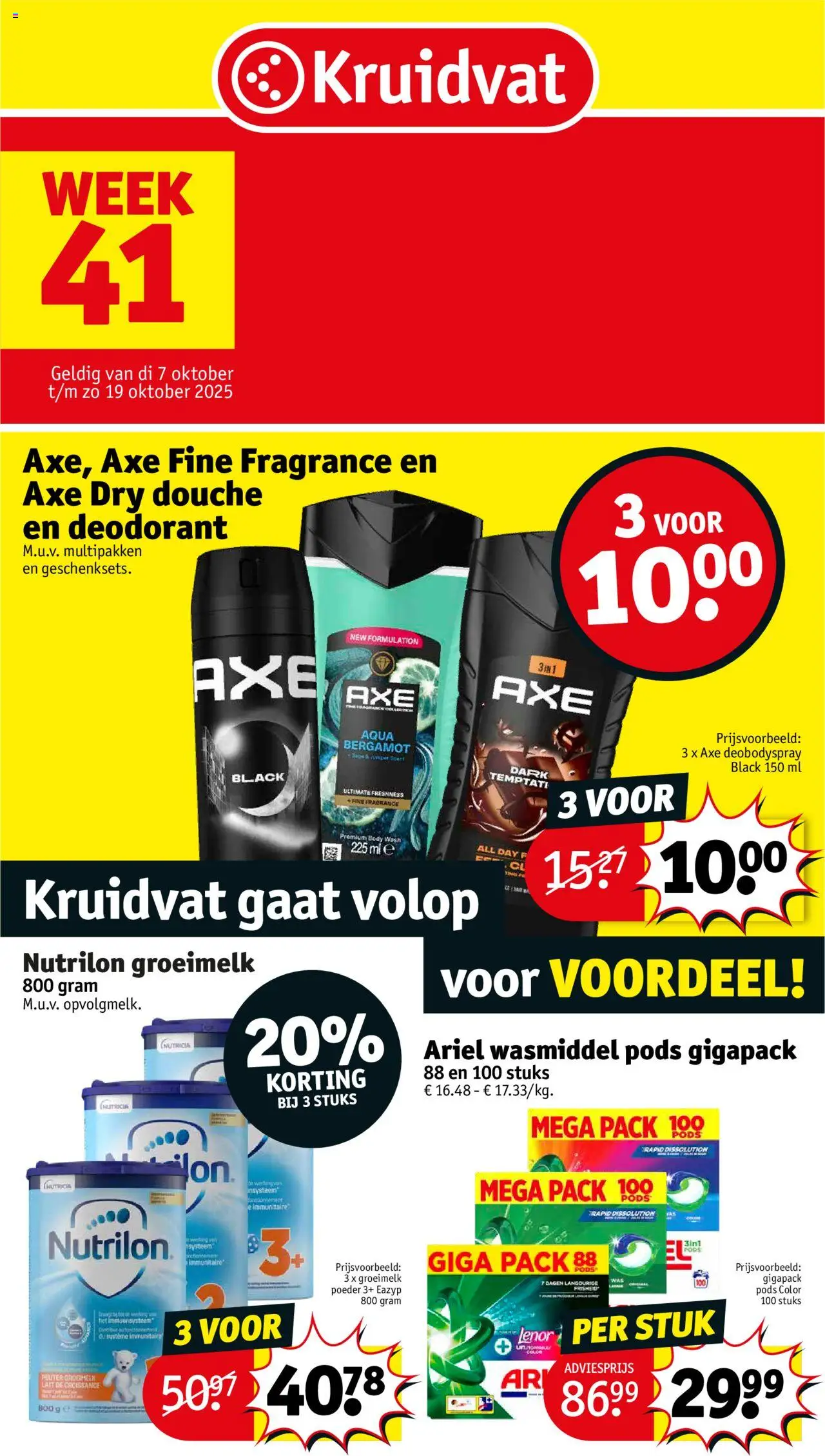 Kruidvat folder week 41 - pagina 1- geldig vanaf 07/10/2025