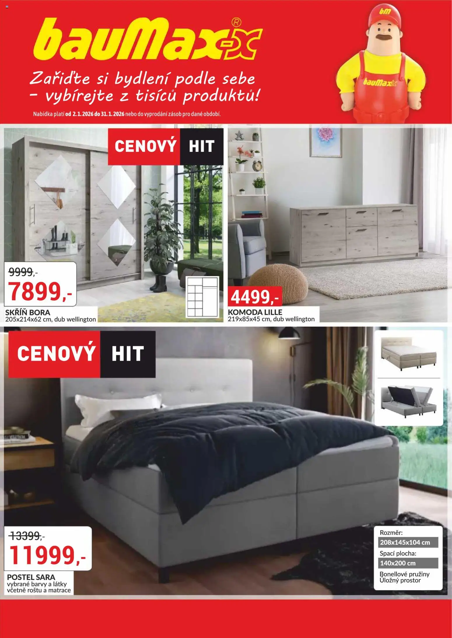 BAUMAX leták - Zařiďte si bydlení - strana 1- platný od 01.01.2026