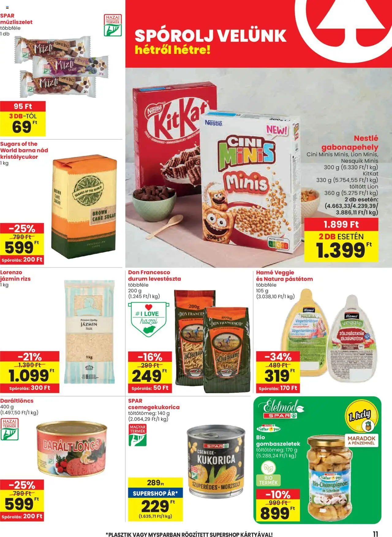 Spar Akciós újság - 11oldal - érvényes 2025.07.17.-tól