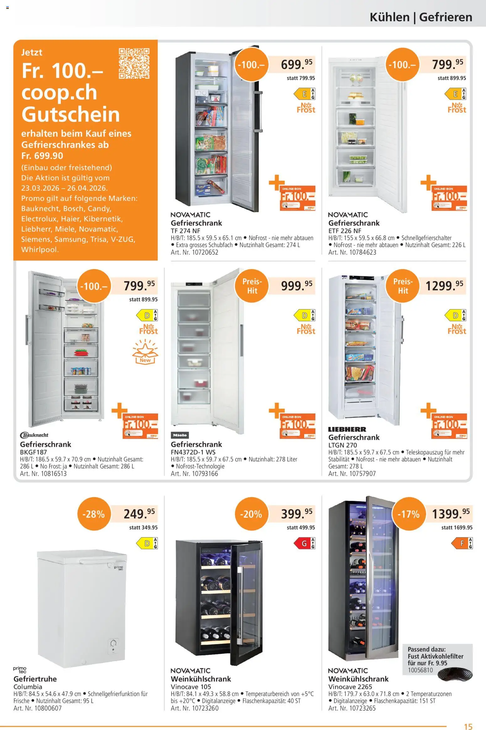 Fust aktionen - page 15- valid from 23.03.2026