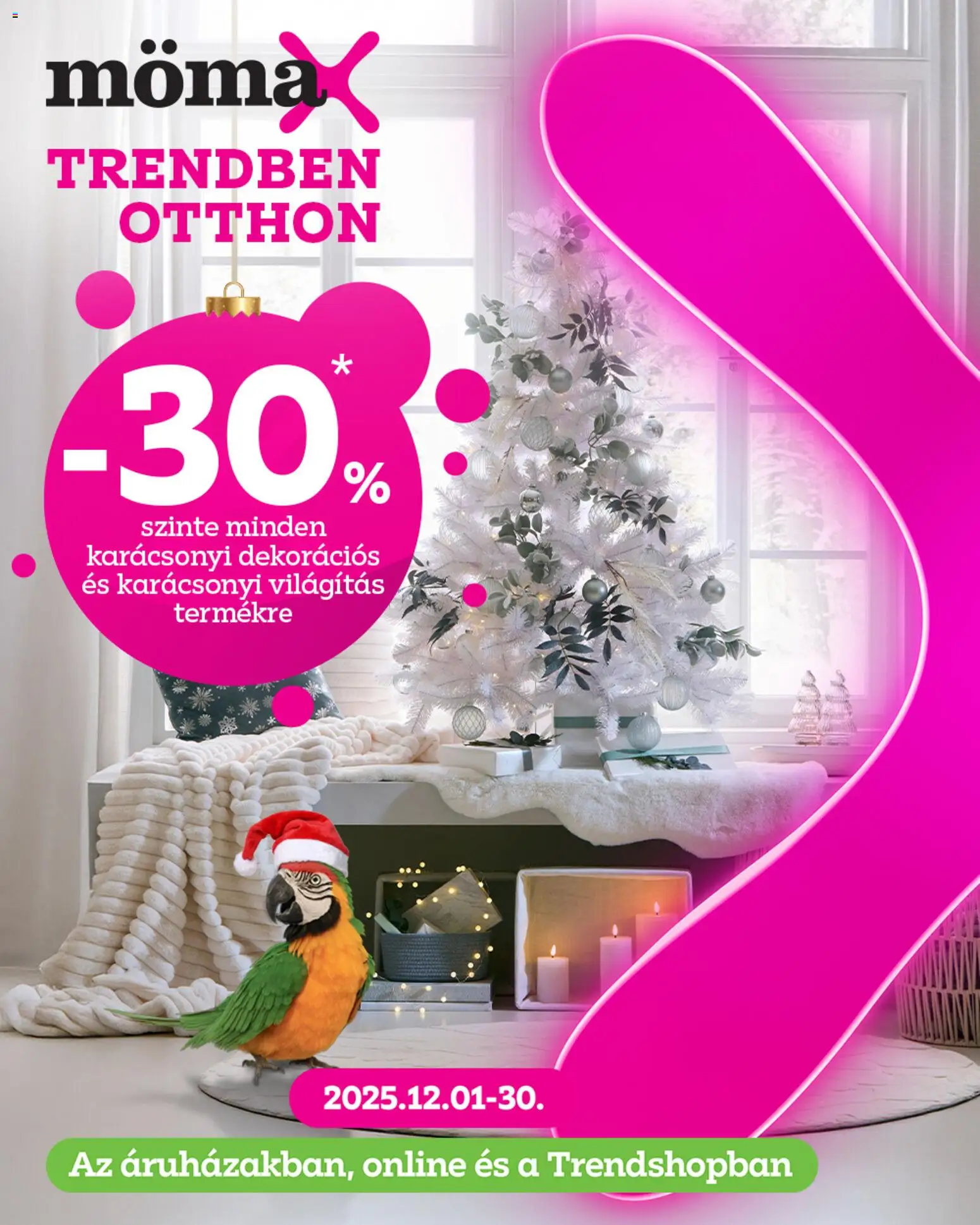 Mömax Akciós újság - 1oldal - érvényes 2025.12.01.-tól