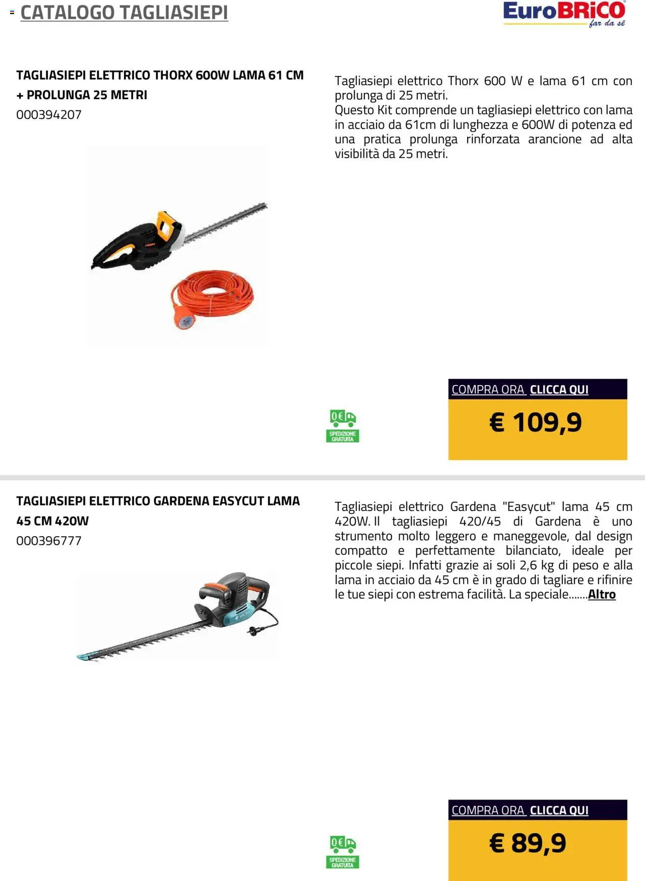 Eurobrico Tagliasiepi catalogo - pagina 14 - valido dal 23/07/2025