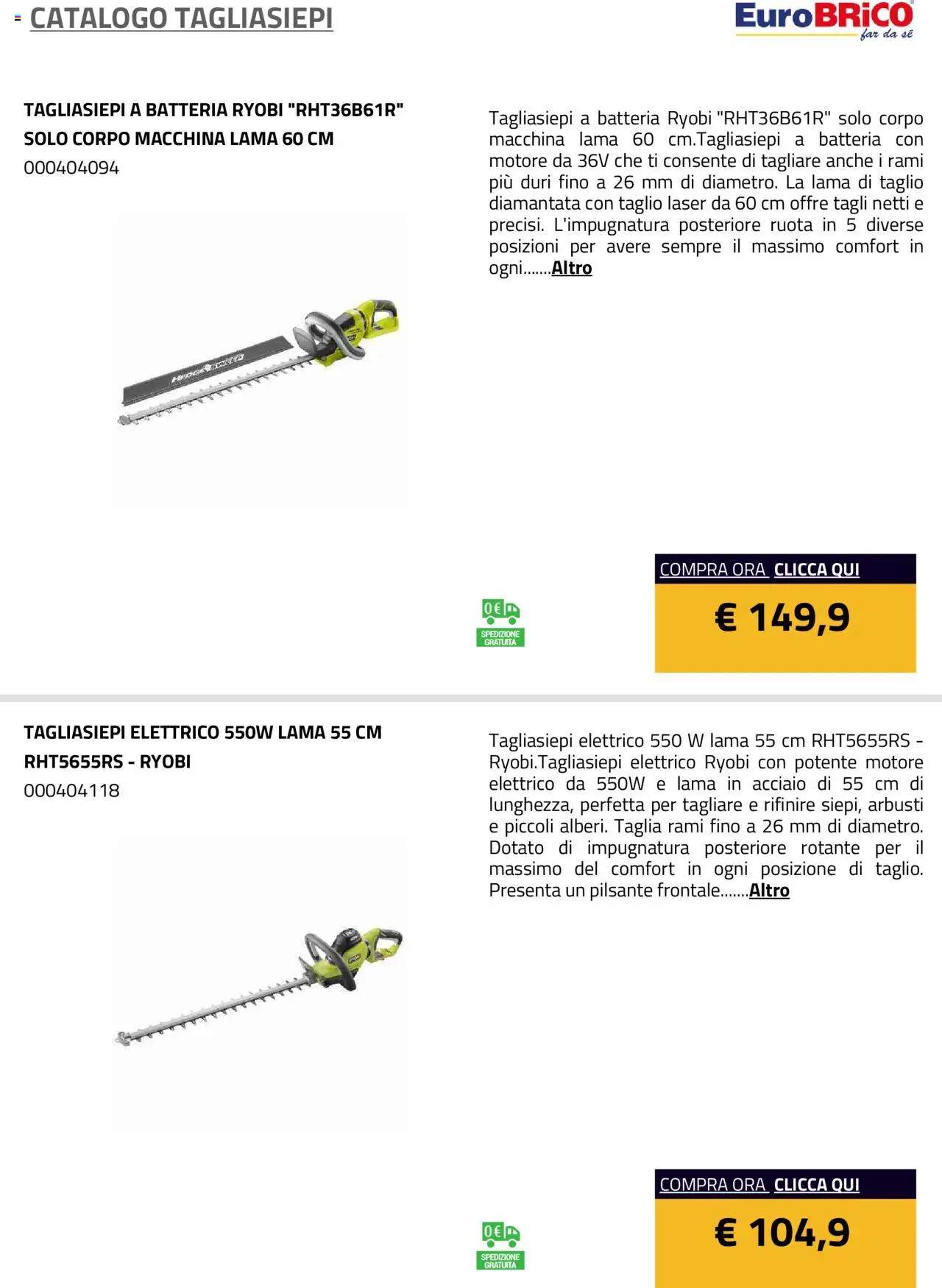 Eurobrico Tagliasiepi catalogo - pagina 17 - valido dal 23/07/2025