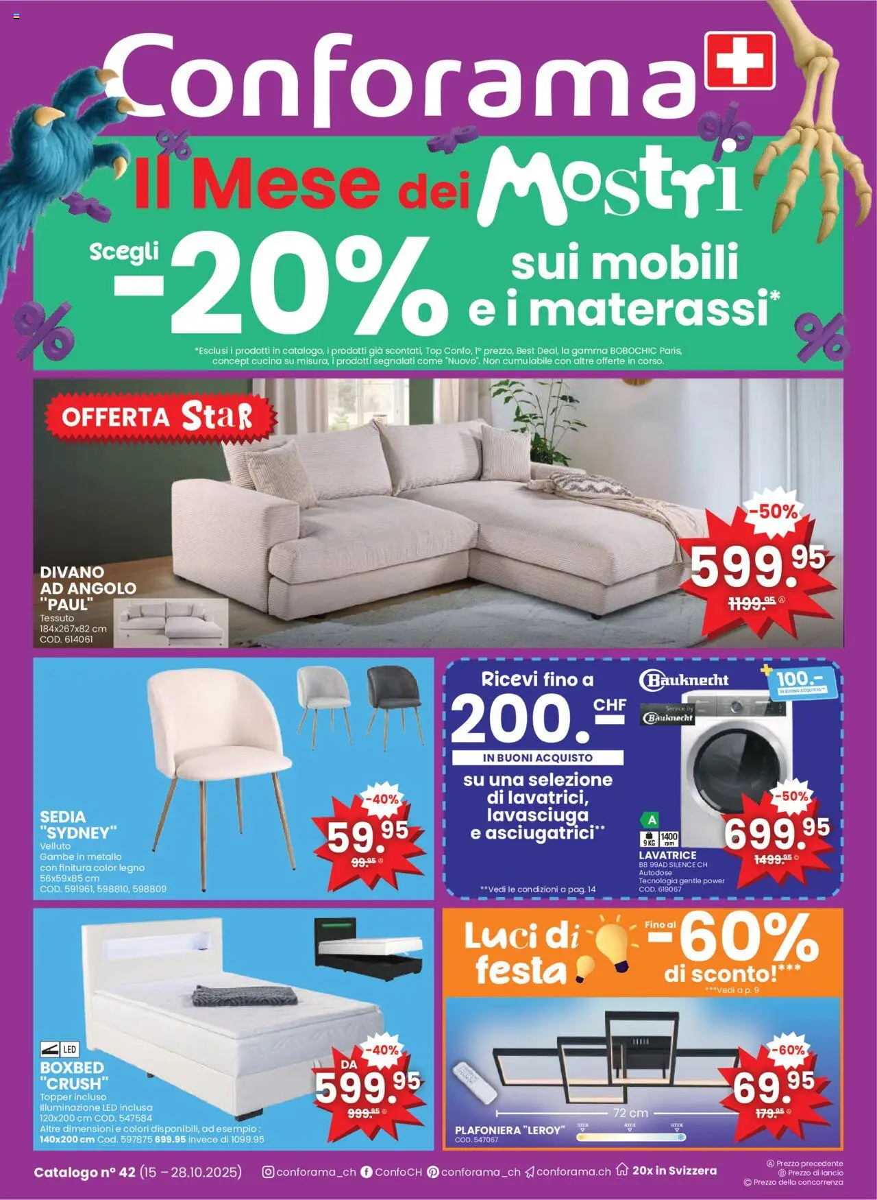 Conforama Aktionen IT - Seite 1- gültig ab 15.10.2025