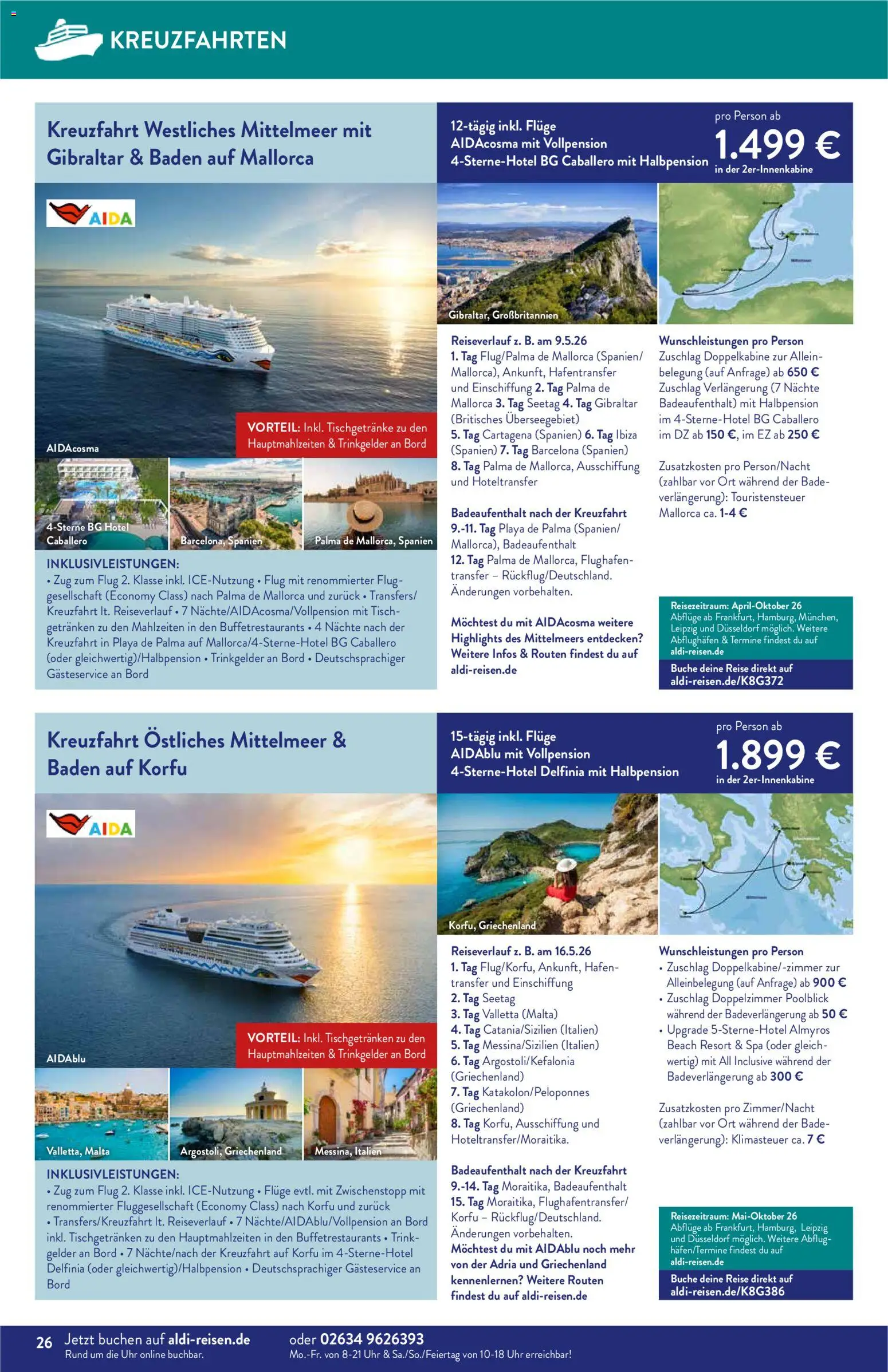 Aldi Reisen  Reisemagazin - Seite 26 - gültig ab 01.12.2025