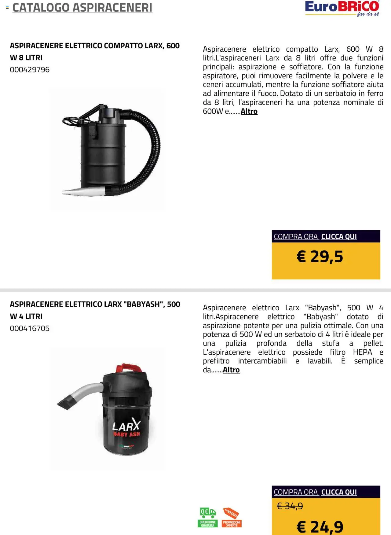 Eurobrico Aspiraceneri catalogo - pagina 2 - valido dal 23/07/2025
