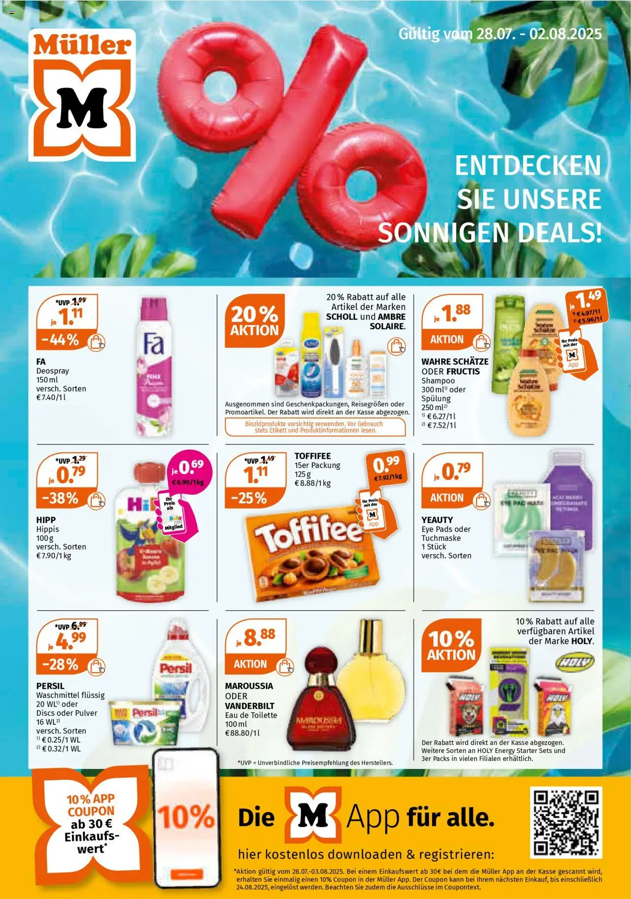 Müller Prospekt 	 - Seite 1 - gültig ab 28.07.2025