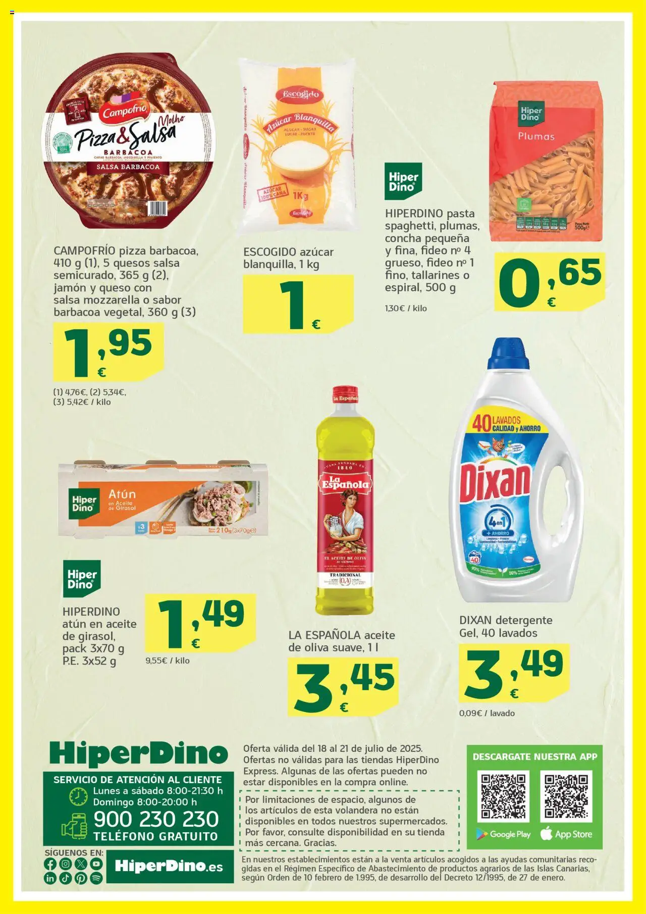 HiperDino folleto - Página de 2 - Válido desde 18/07/2025