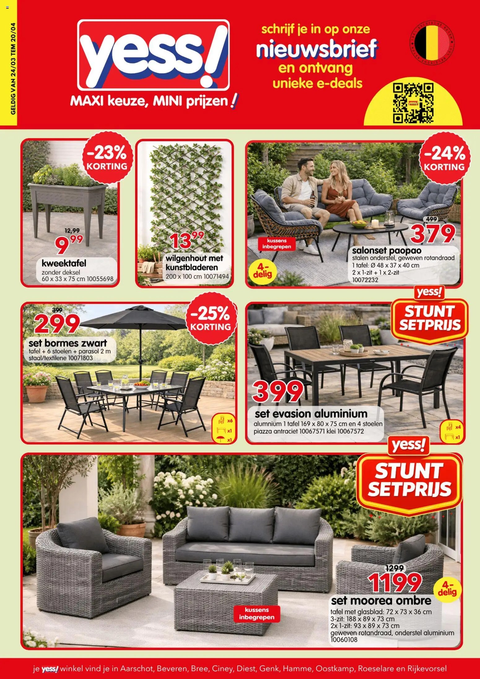 yess! folder / publicité - page 1- valid from 24/03/2026