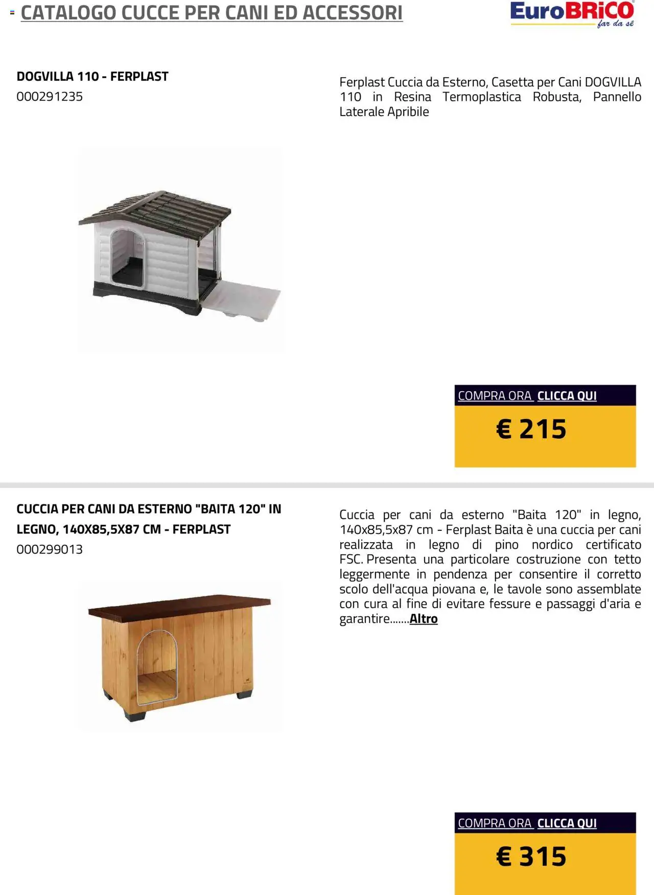 Eurobrico Cucce catalogo - pagina 21 - valido dal 15/07/2025