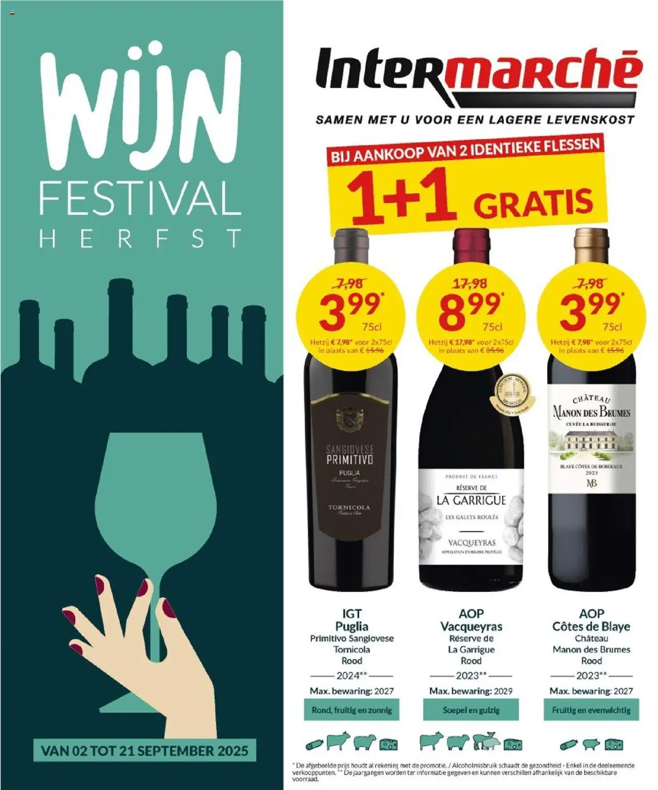 Intermarché folder wijn - pagina 1- geldig vanaf 02/09/2025