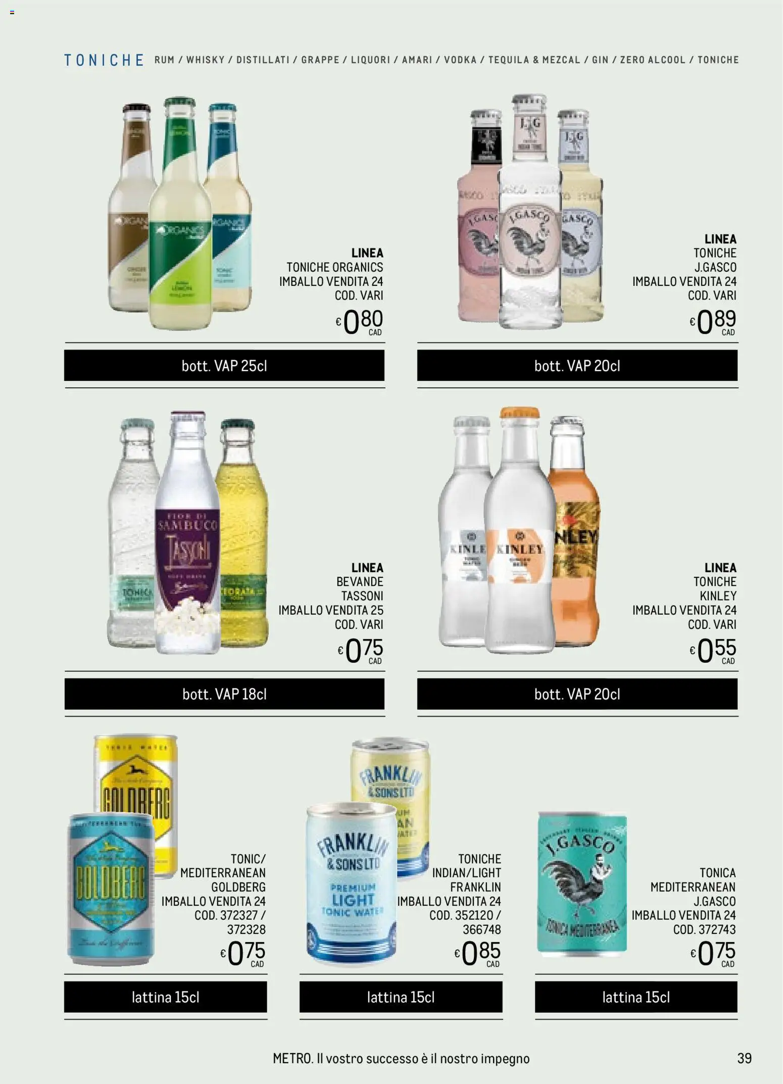 Metro Spirits Collection catalogo - pagina 39 - valido dal 06/11/2025