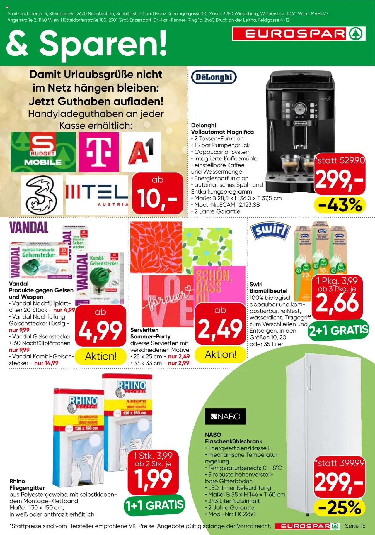 Eurospar Flugblatt - Seite 15- gültig ab 17.07.2025