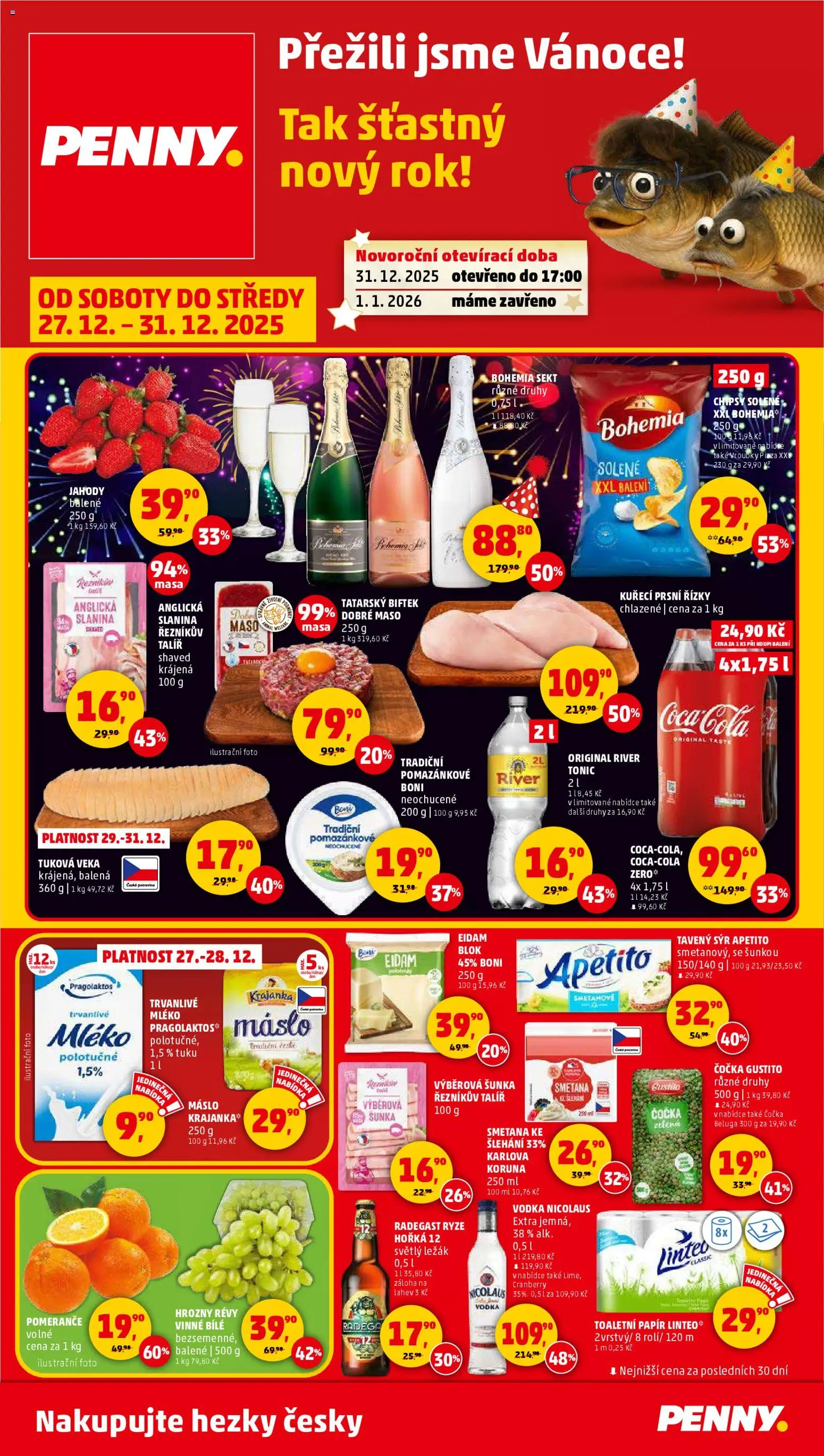 Penny Market leták - Čtvrtečník - strana 1- platný od 27.12.2025