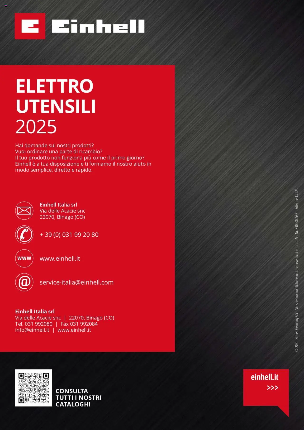Catalogo Elettroutensili 2025 Einhell	 - pagina 160 - valido dal 06/02/2025