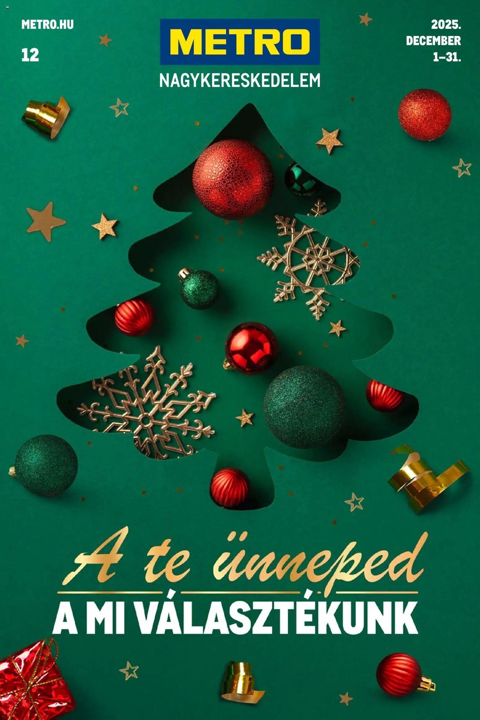Metro - Ünnepi katalógus - 1oldal - érvényes 2025.12.01.-tól