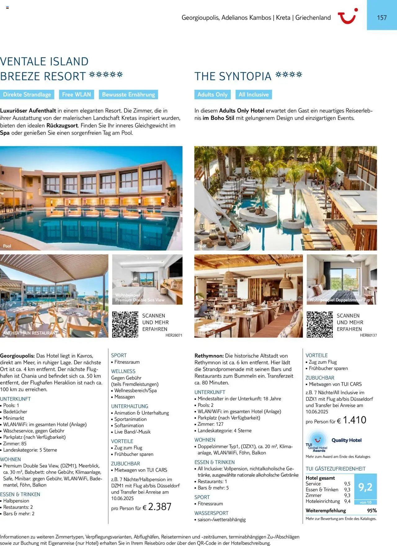 TUI  Südeuropa & Nordafrika 2025/26 - Seite 157 - gültig ab 01.01.2025