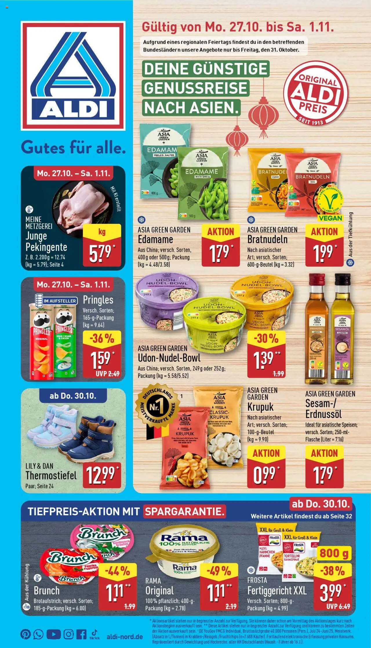 Aldi Prospekt 	 - Seite 1 - gültig ab 27.10.2025
