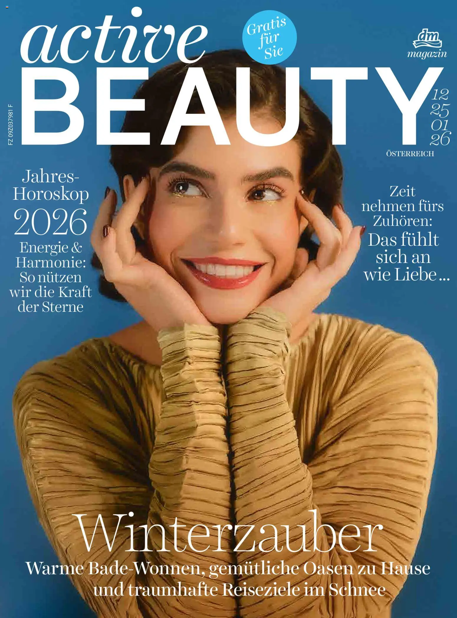 dm drogerie markt Active Beauty Magazin 12/2025, 01/2026 - Seite 1- gültig ab 01.12.2025