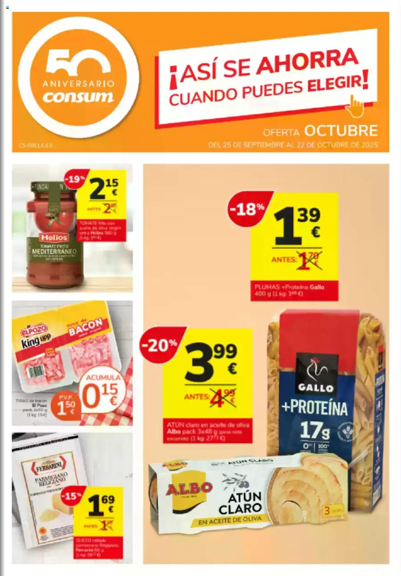 Consum folleto - Página de 1 - Válido desde 25/09/2025