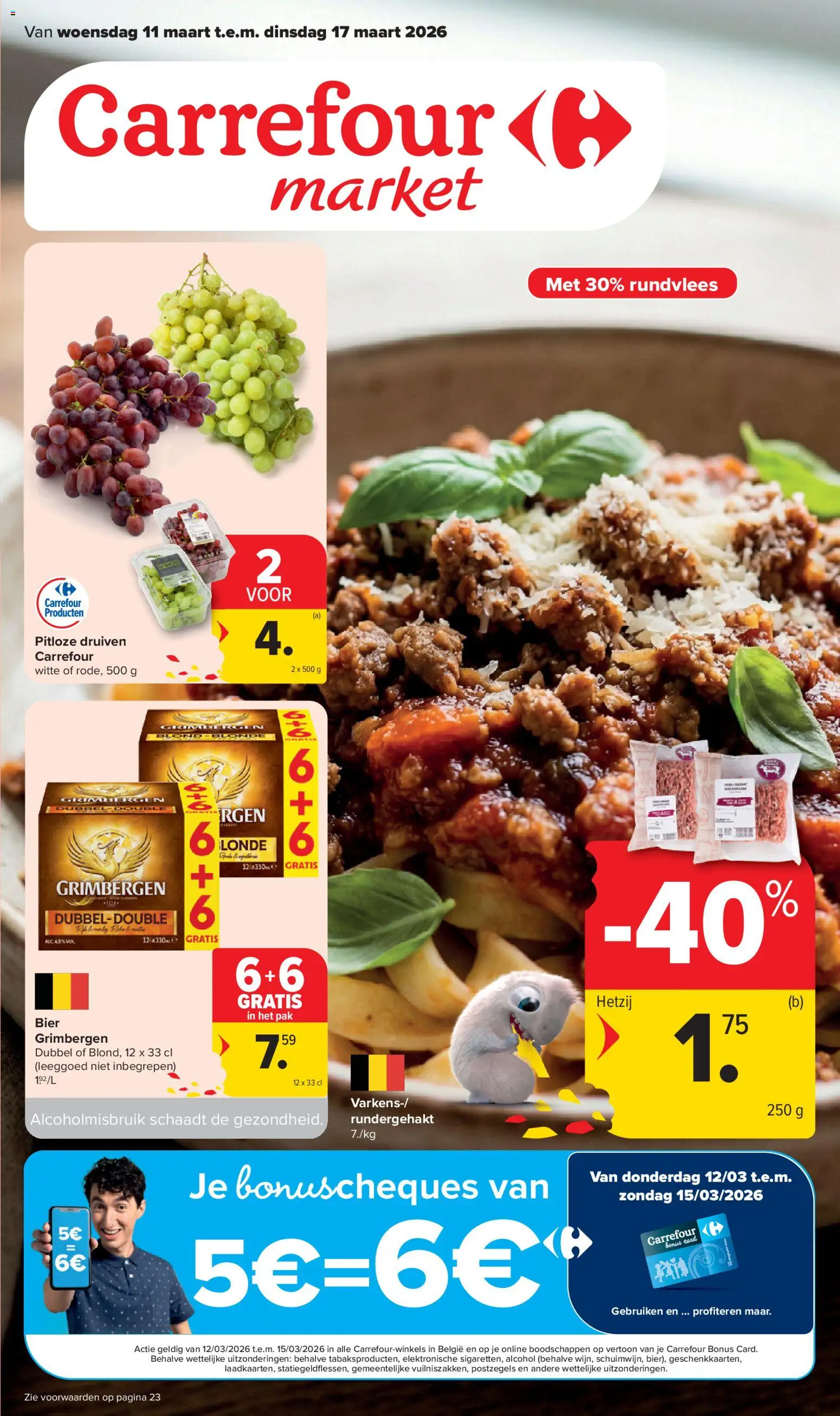 Carrefour market folder week 11 - pagina 1- geldig vanaf 11/03/2026