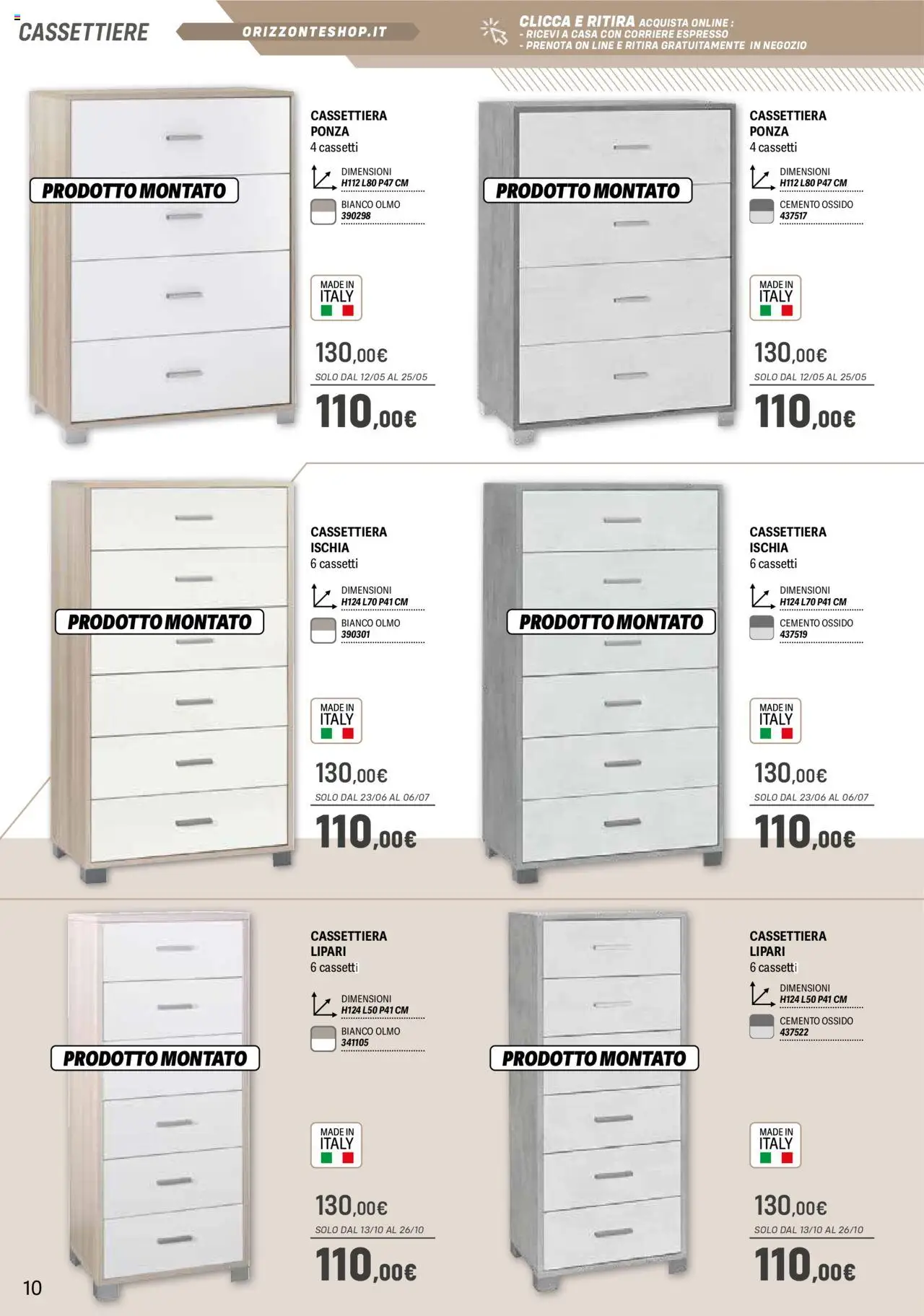 Volantino Mobile Orizzonte	 - pagina 10 - valido dal 09/05/2025