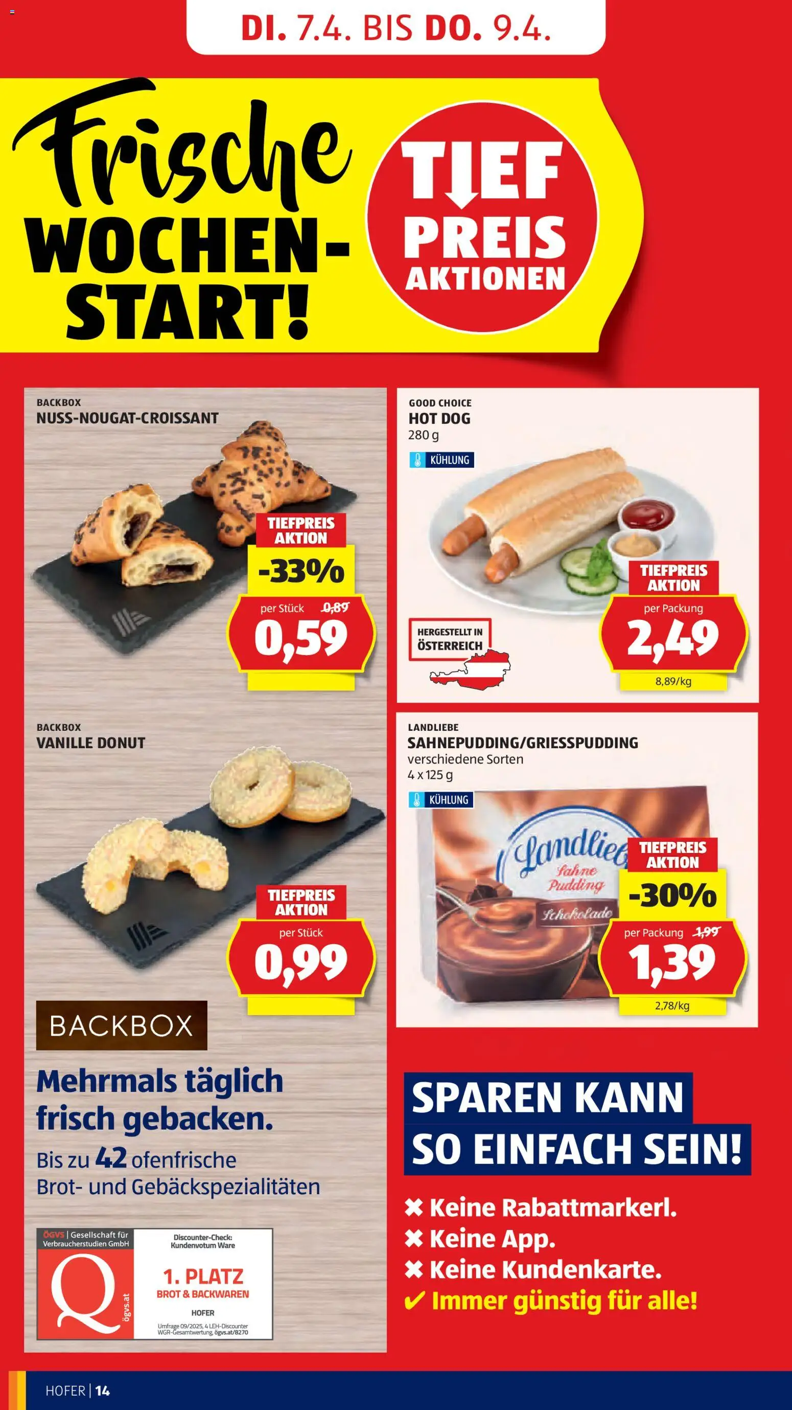 Hofer Flugblatt - page 16- valid from 01.04.2026