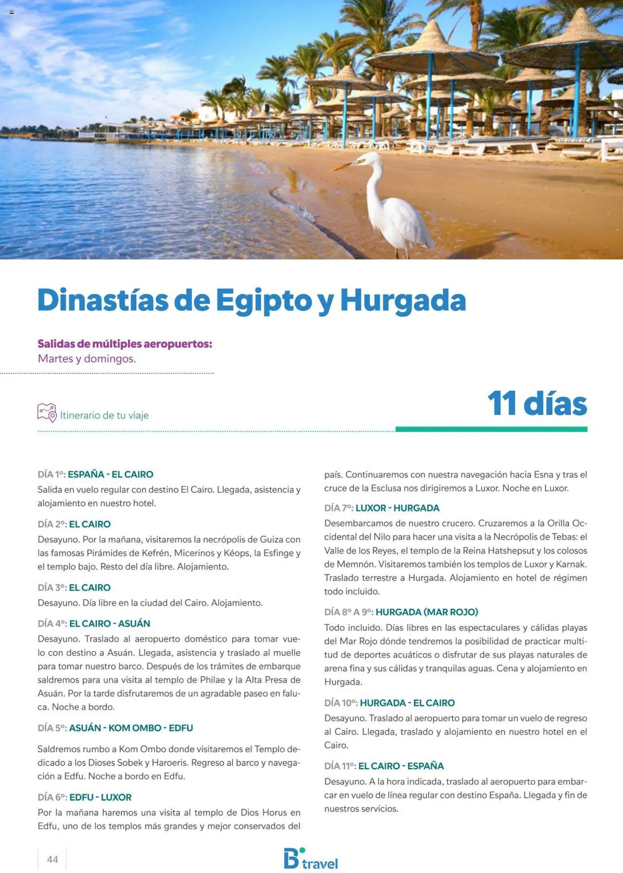 B the travel brand Egipto - Página de 44 - Válido desde 15/04/2024