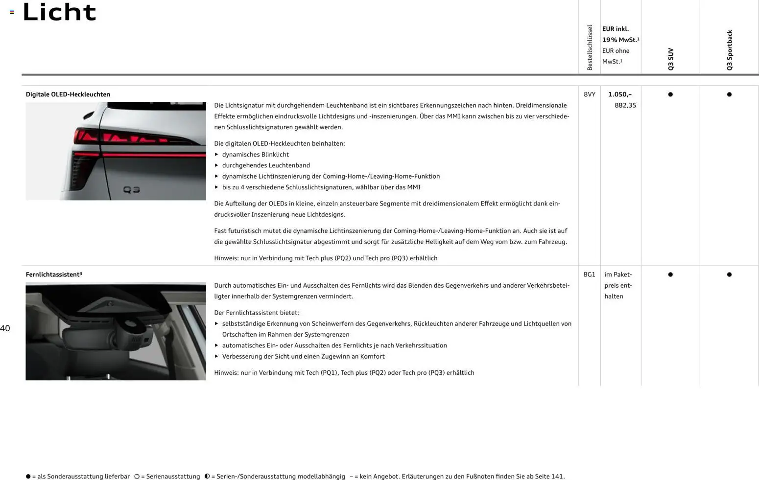 Audi Q3 - Seite 40 - gültig ab 29.01.2026