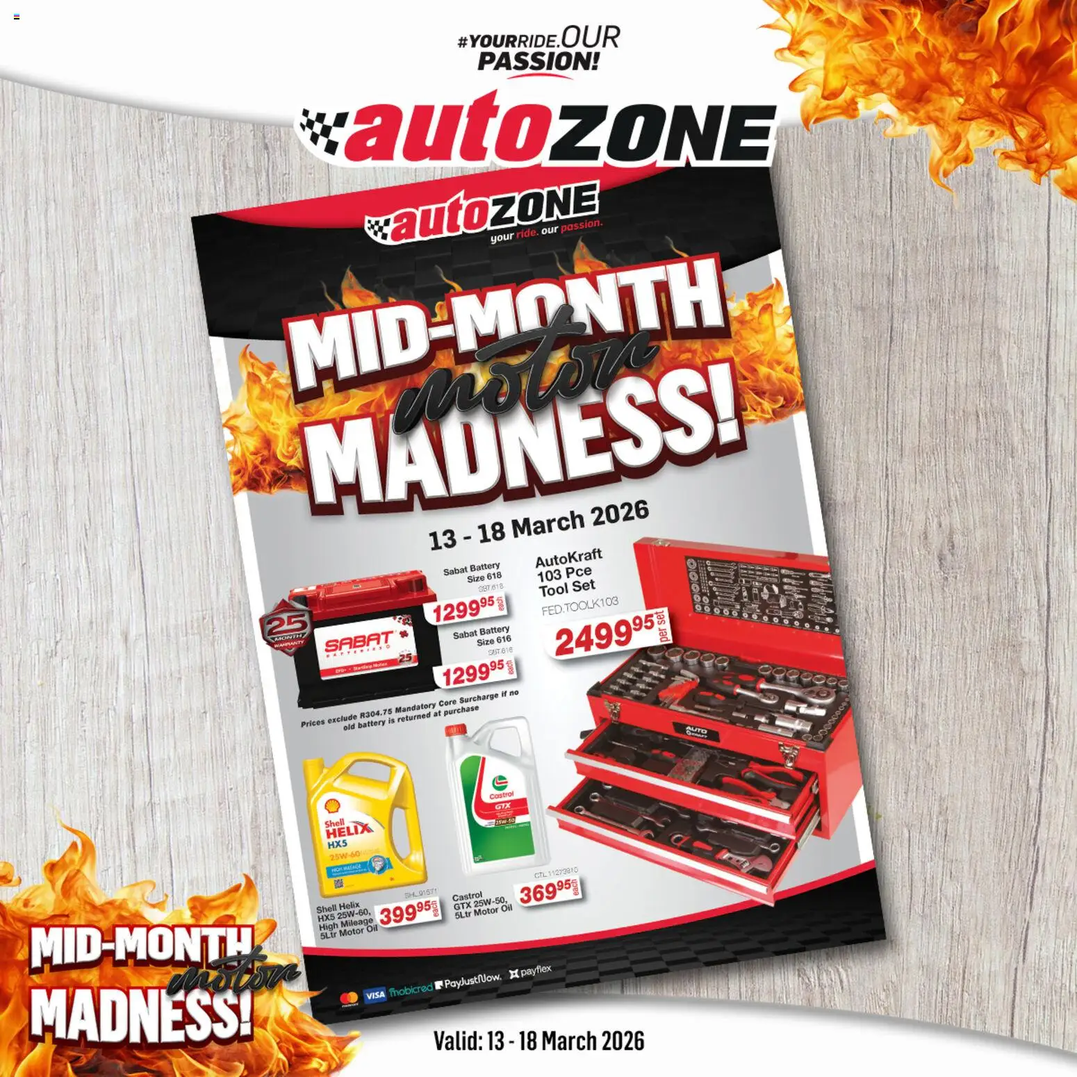 AutoZone Specials - page 1- valid from 13/03/2026