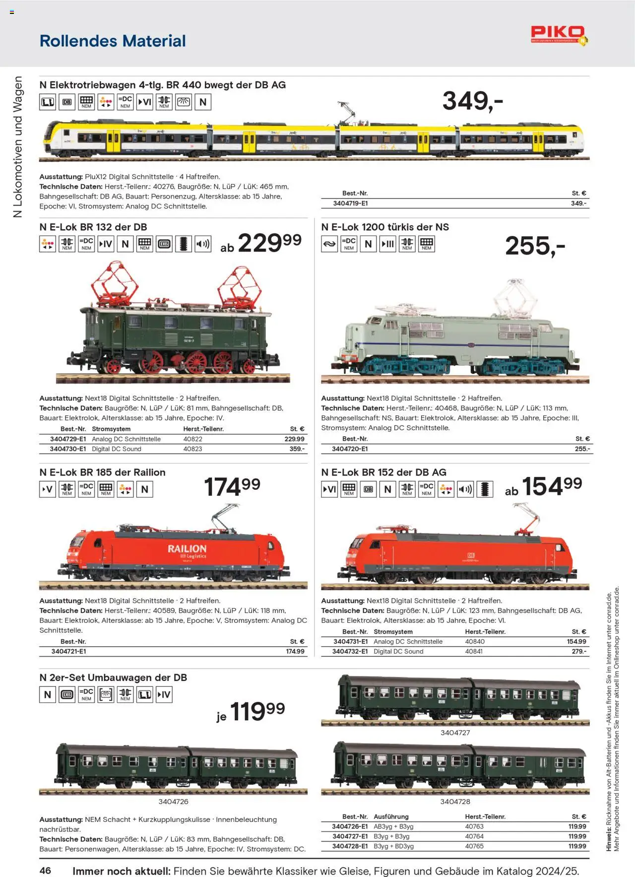 Conrad  Modellbahn Katalog - Seite 48 - gültig ab 25.08.2025