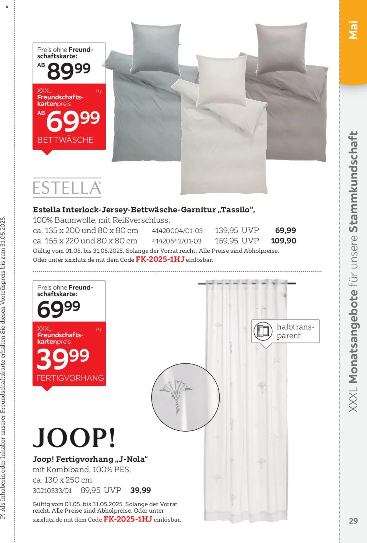 XXXL Lutz Freundschaftskartenjournal - Seite 29 - gültig ab 01.02.2025