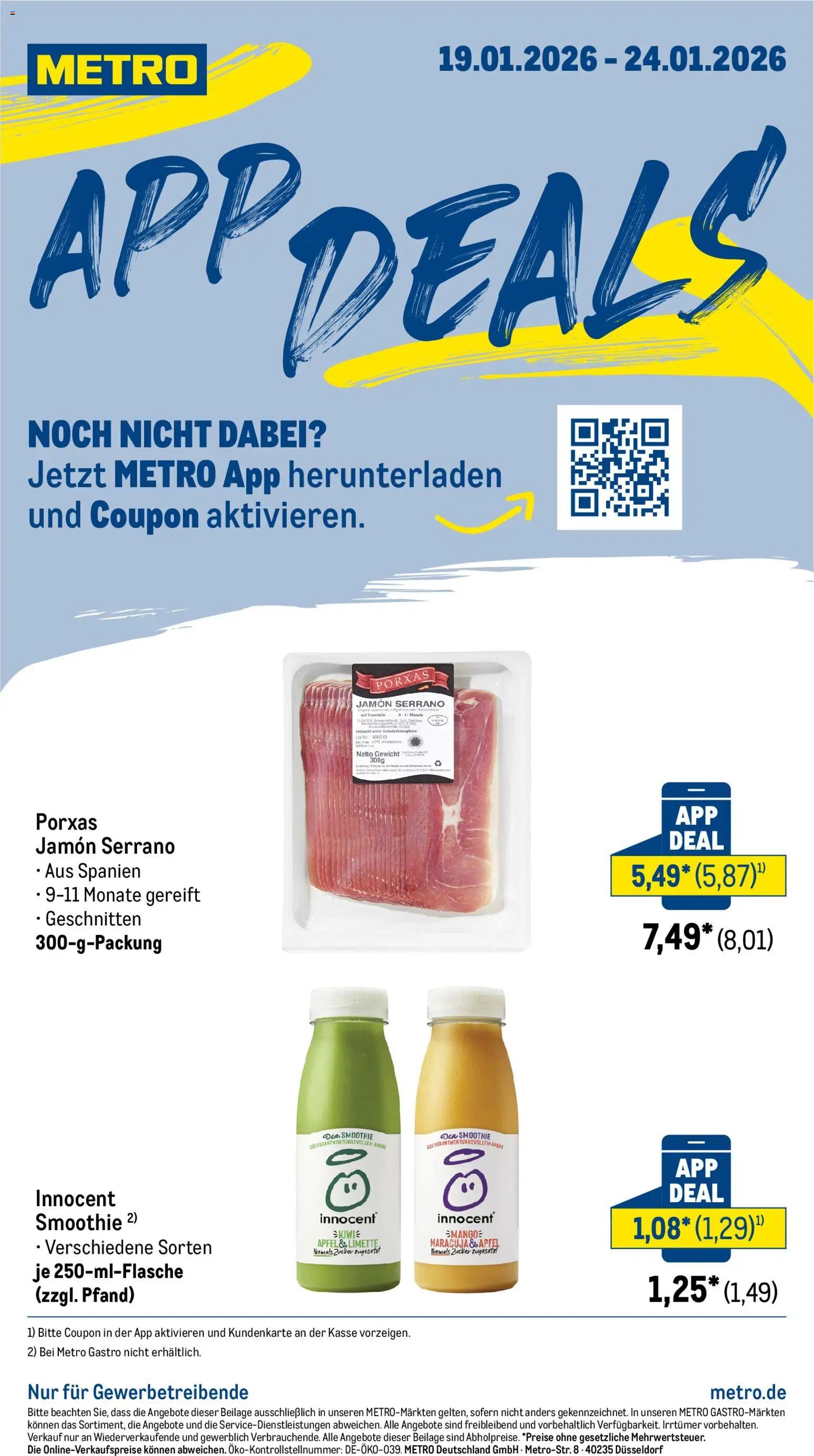 Metro App Deals - Seite 1 - gültig ab 19.01.2026