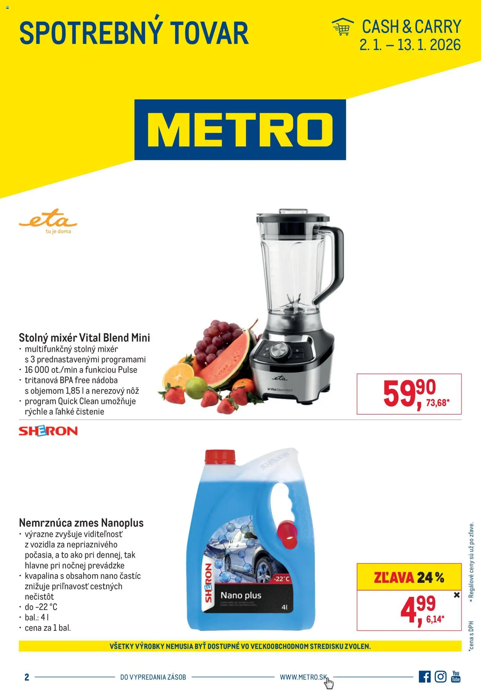 Metro Spotrebný tovar - strana 1- platný od 02.01.2026