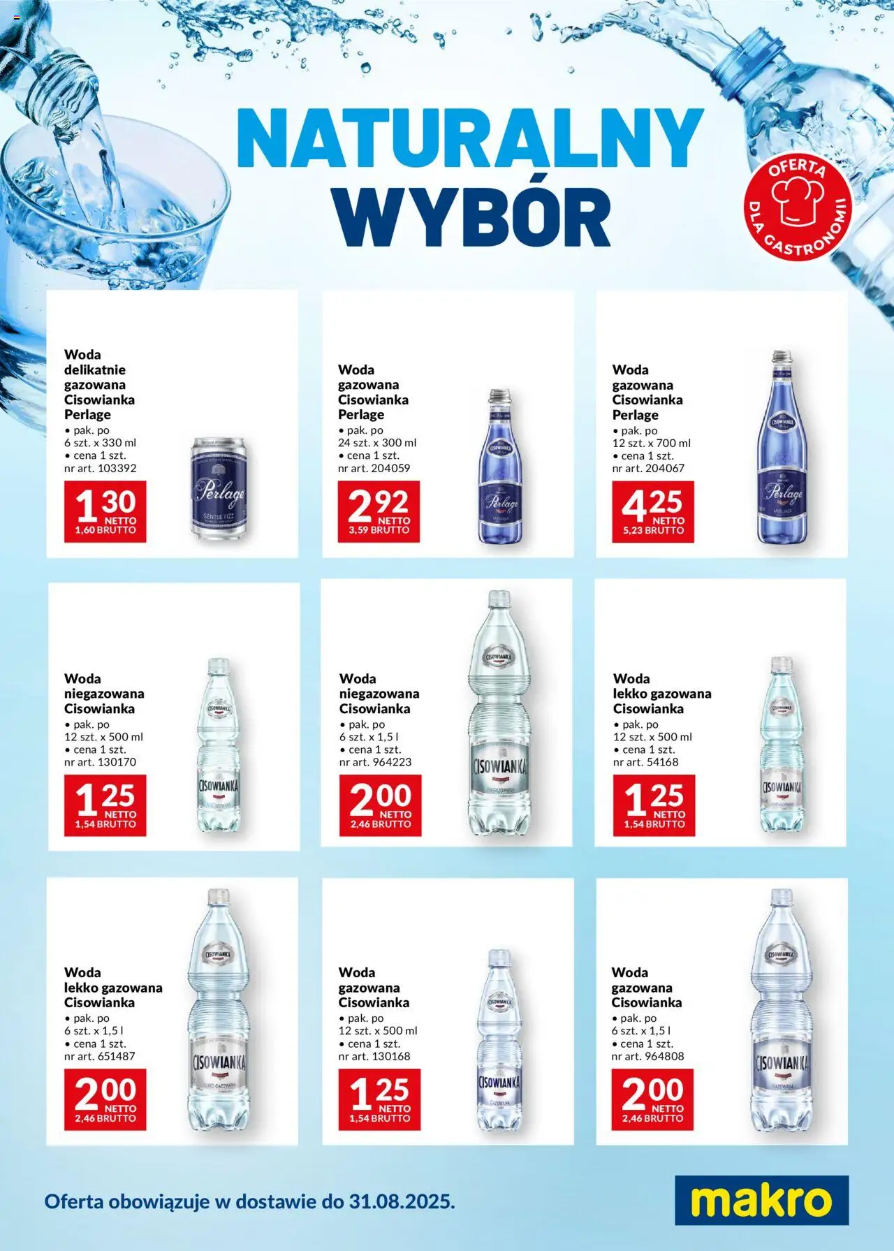Makro Gazetka - Naturalny Wybór w dostawie - strona 1- ważny od 19.07.2025