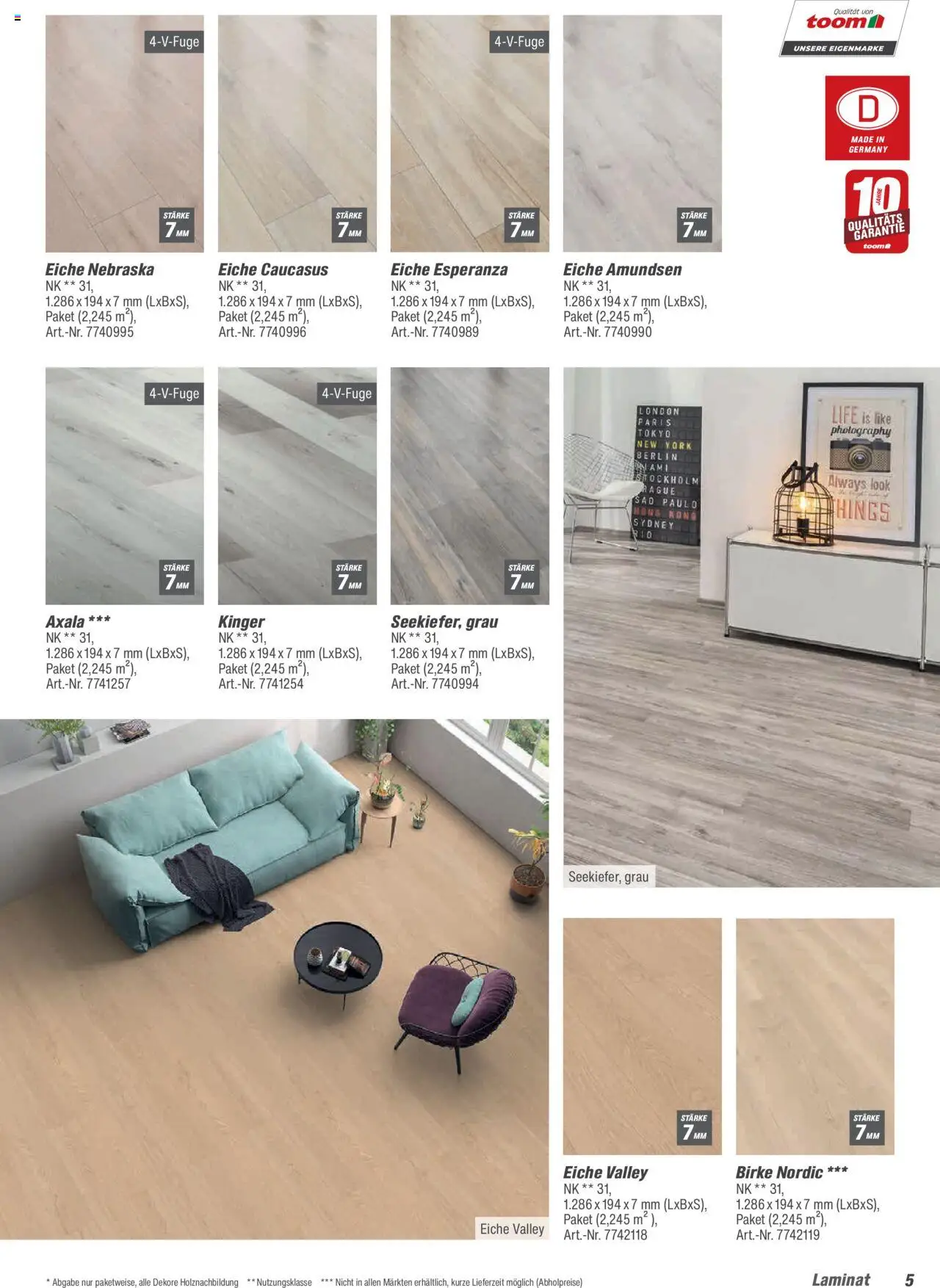 Toom Baumarkt Bodenbeläge & Zubehör 2025 - Seite 5 - gültig ab 21.08.2025