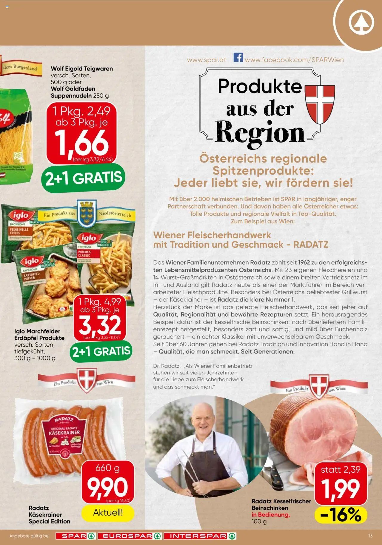 Spar Flugblatt - Burgenland - Seite 13- gültig ab 17.07.2025