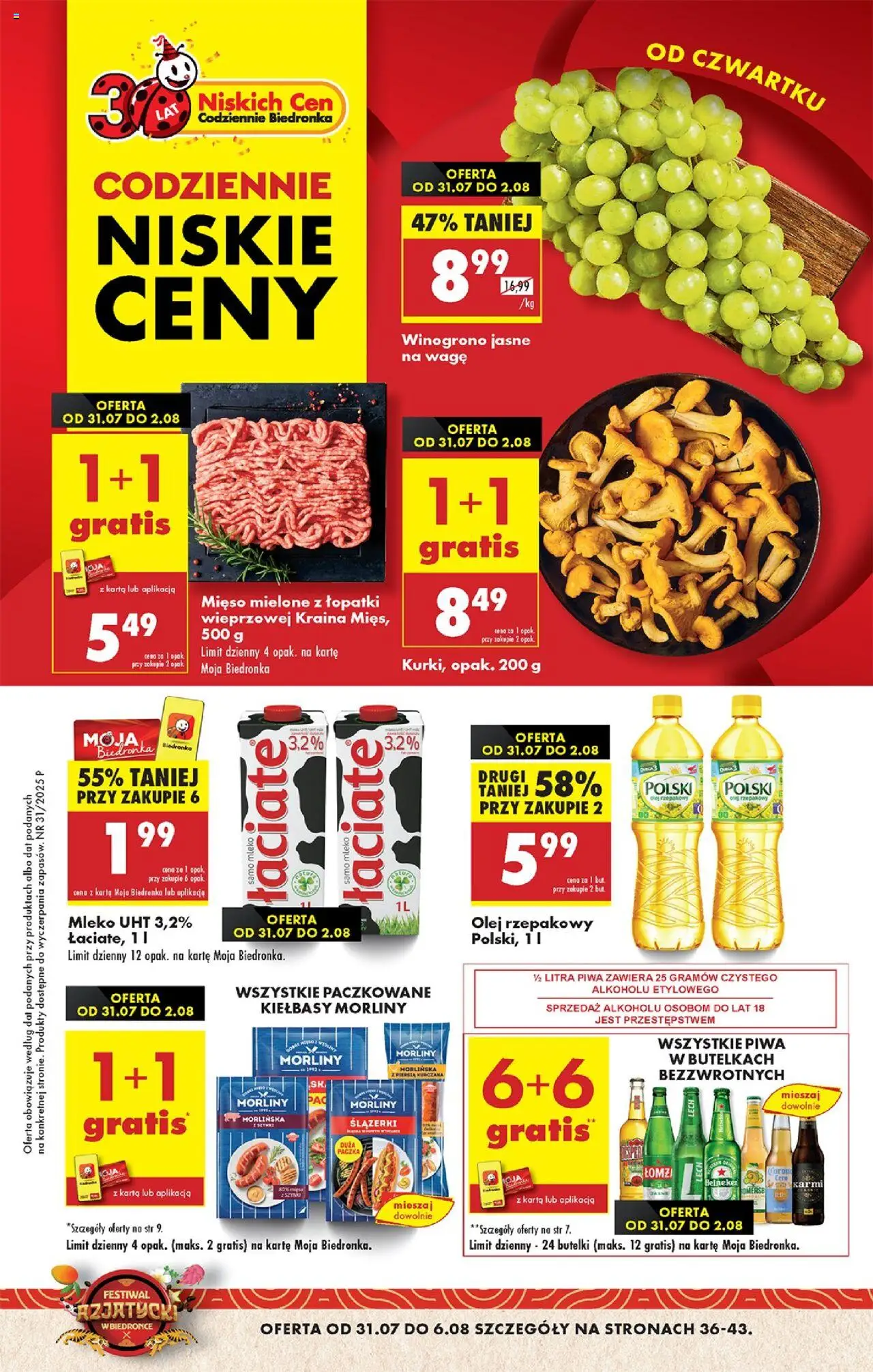 Biedronka gazetka - Oferta W tym tygodniu - strona 1- ważny od 31.07.2025