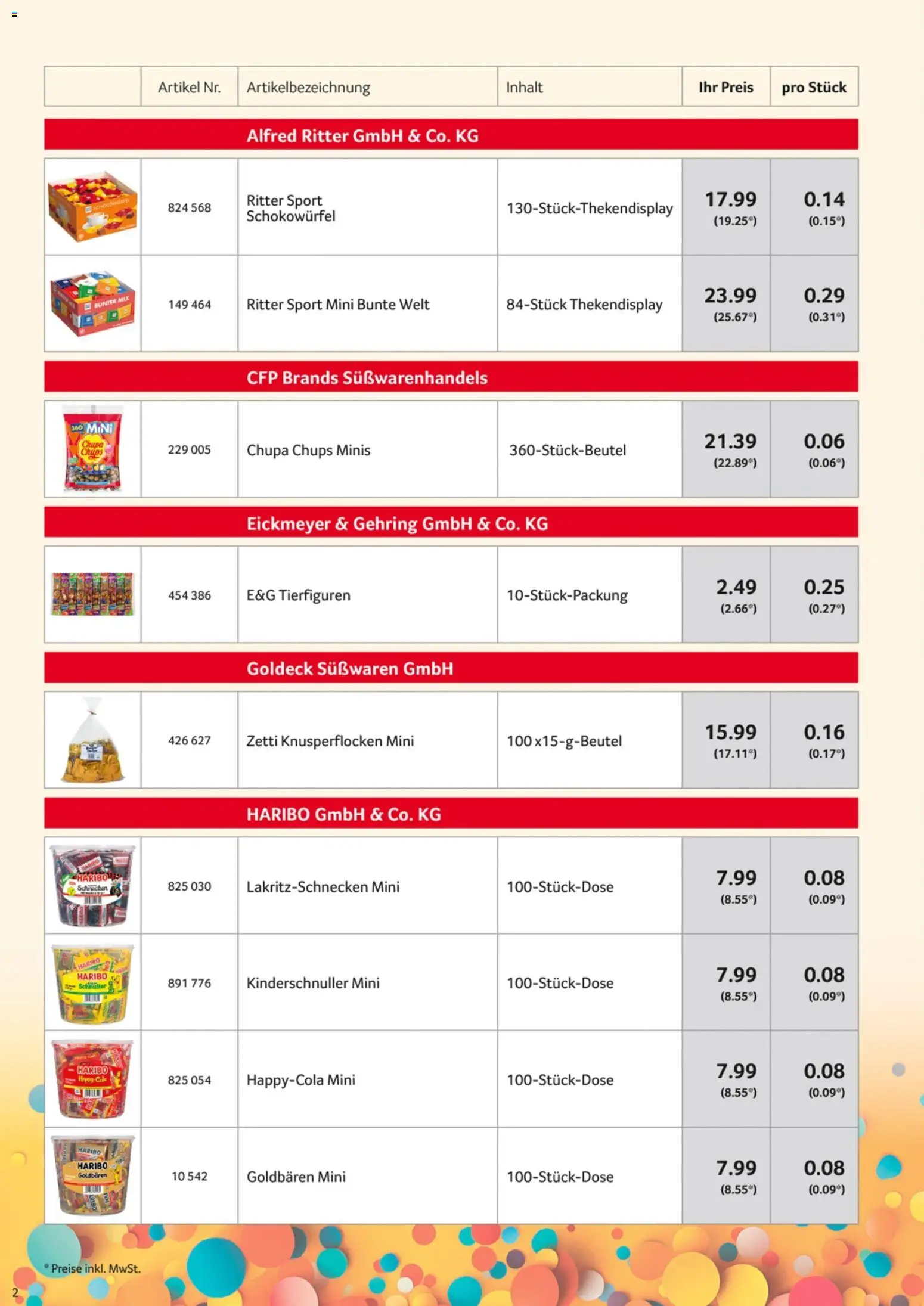 Selgros Karnevalssortiment - Seite 2 - gültig ab 01.11.2025
