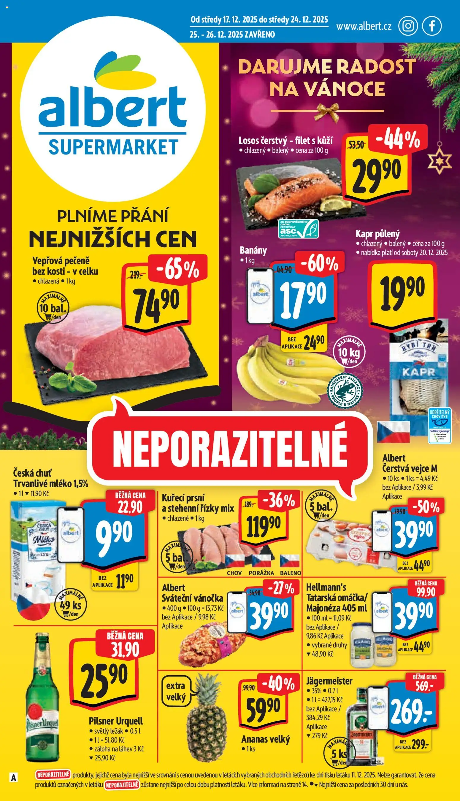 Albert leták - Supermarket - strana 1- platný od 17.12.2025